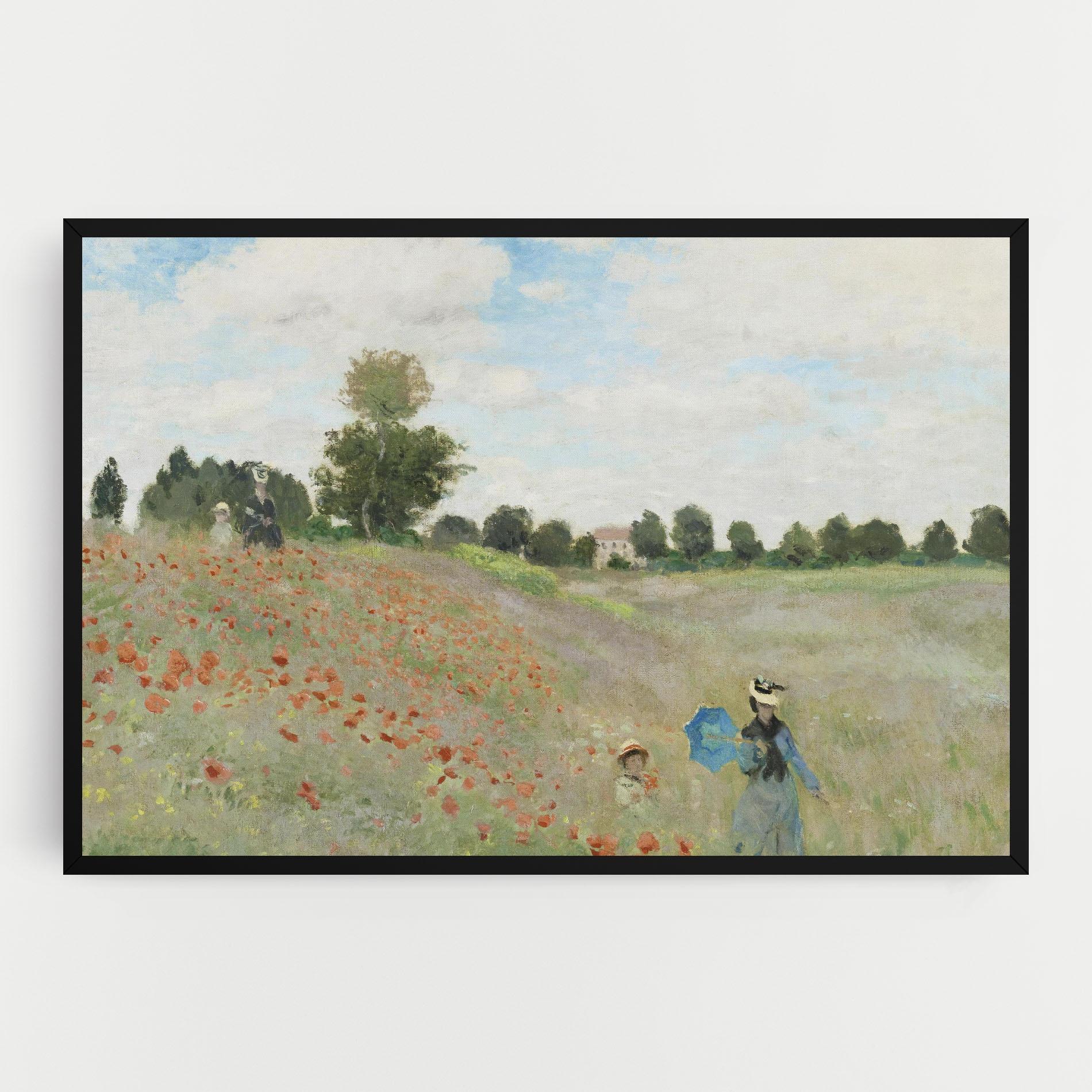 Leinwandbild Poppy Field Near Argenteuil mockup 0