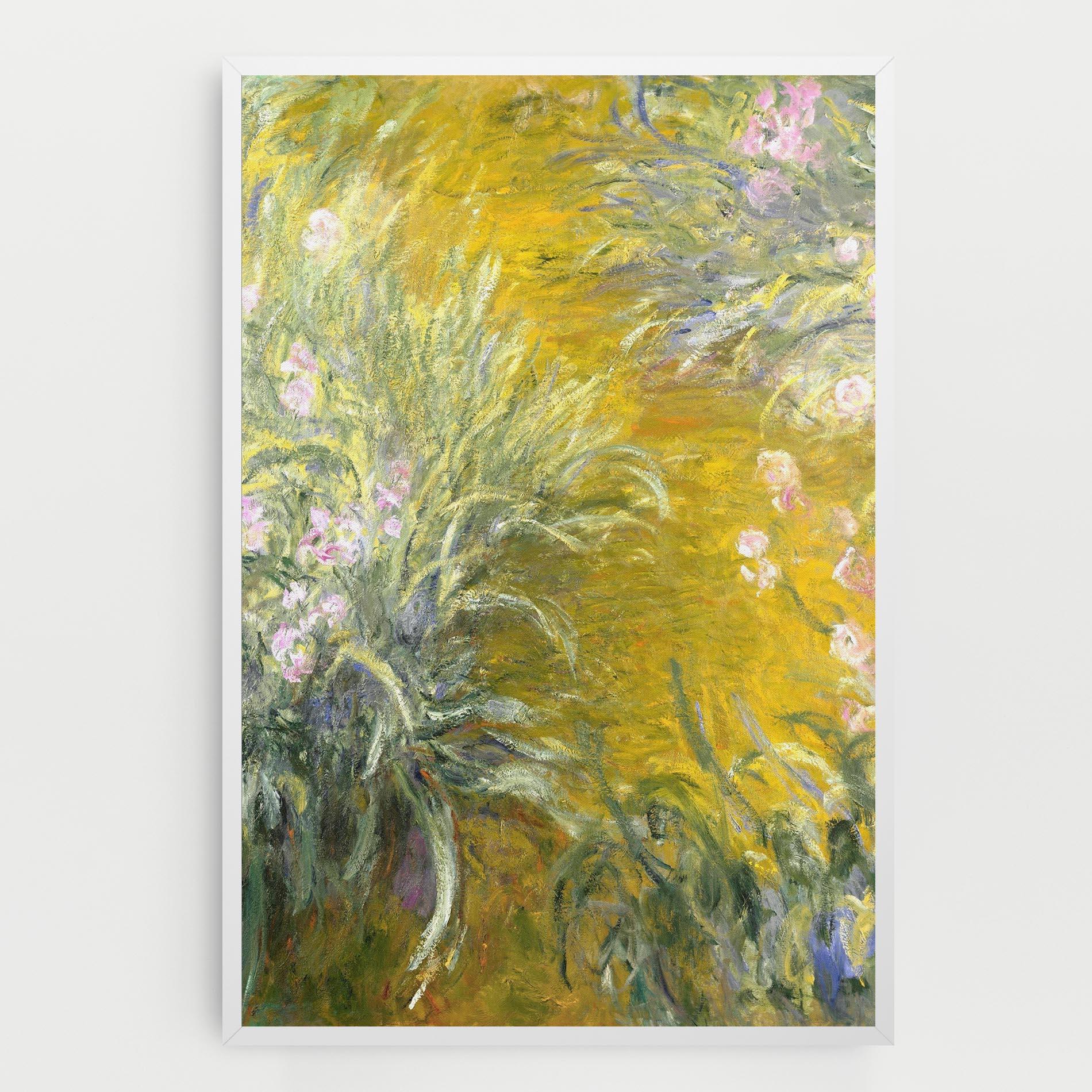 Leinwandbild Path Through The Irises mockup 0