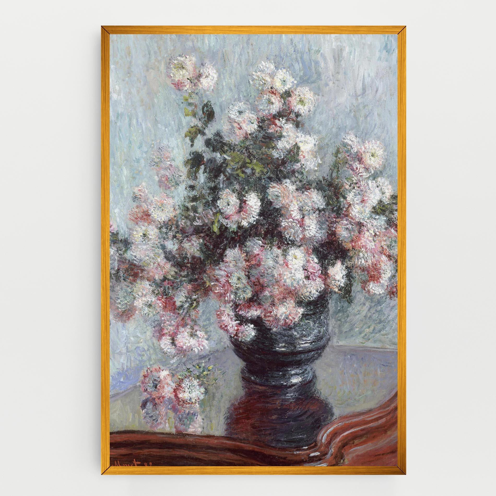 Leinwandbild Chrysanthemums mockup 0