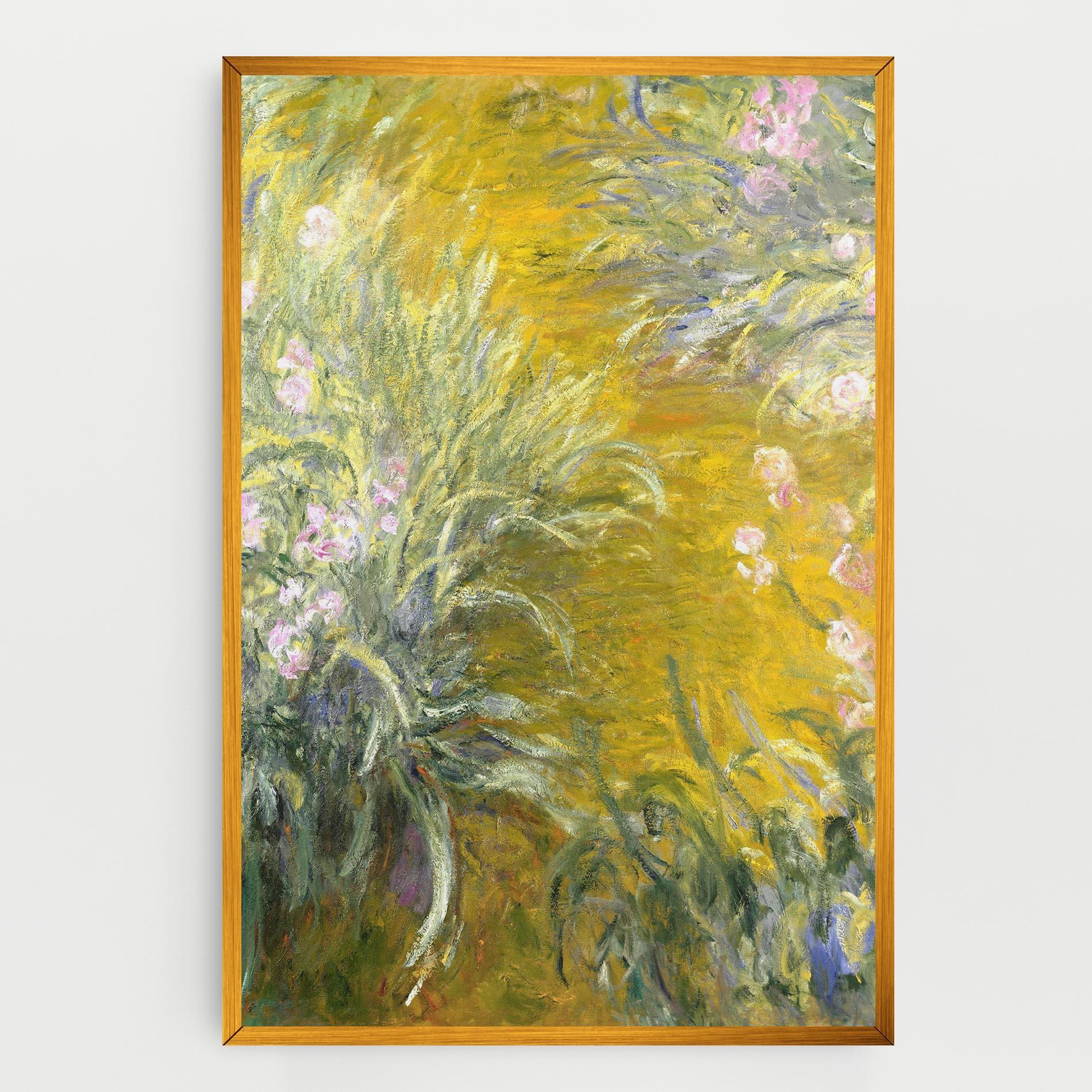 Leinwandbild Path Through The Irises mockup 0