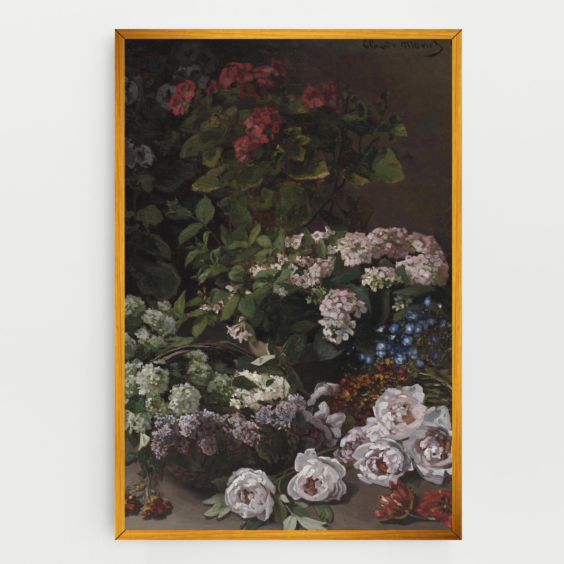 Leinwandbild Spring Flowers Monet mockup 0