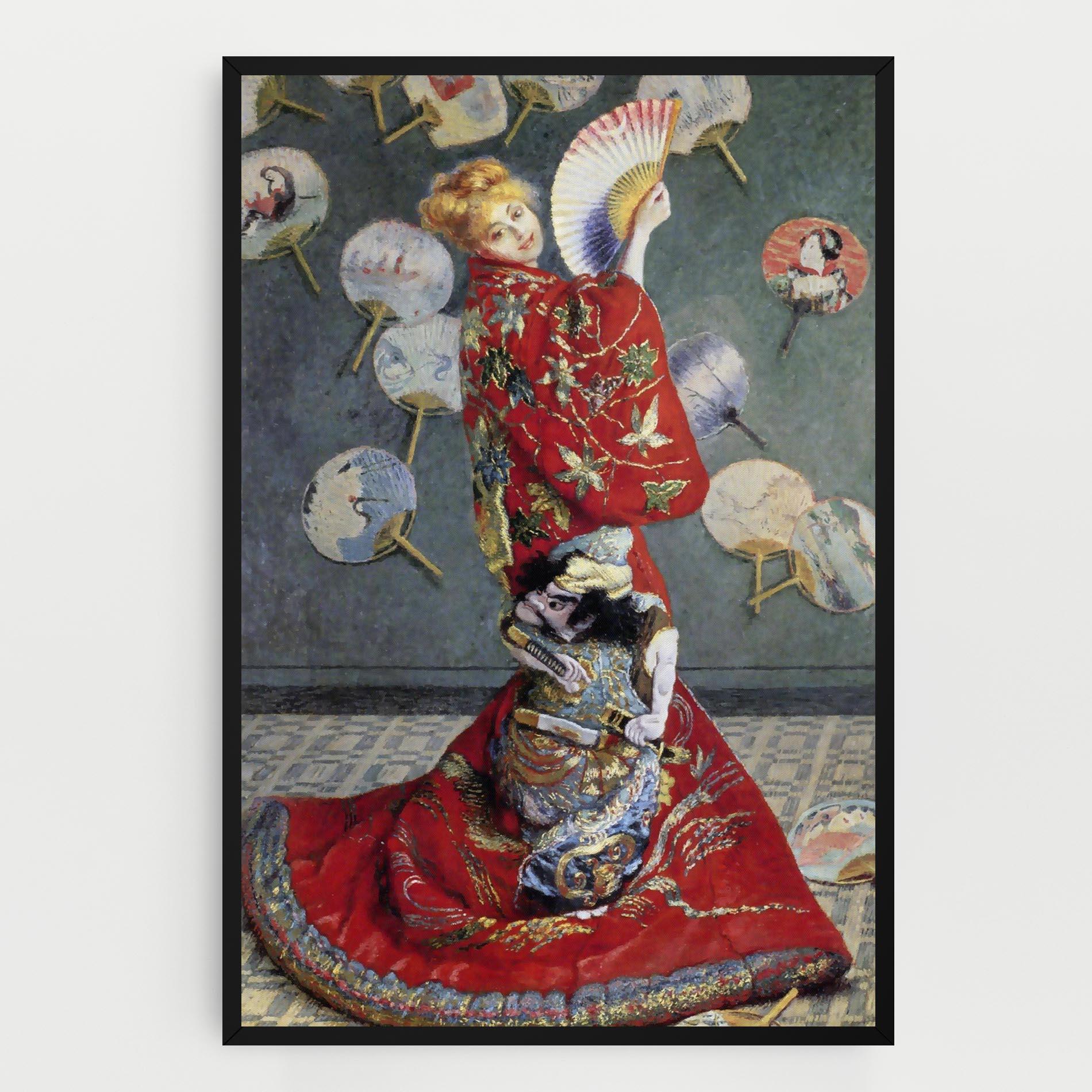 Leinwandbild Camille Monet In Japanese Costume mockup 0