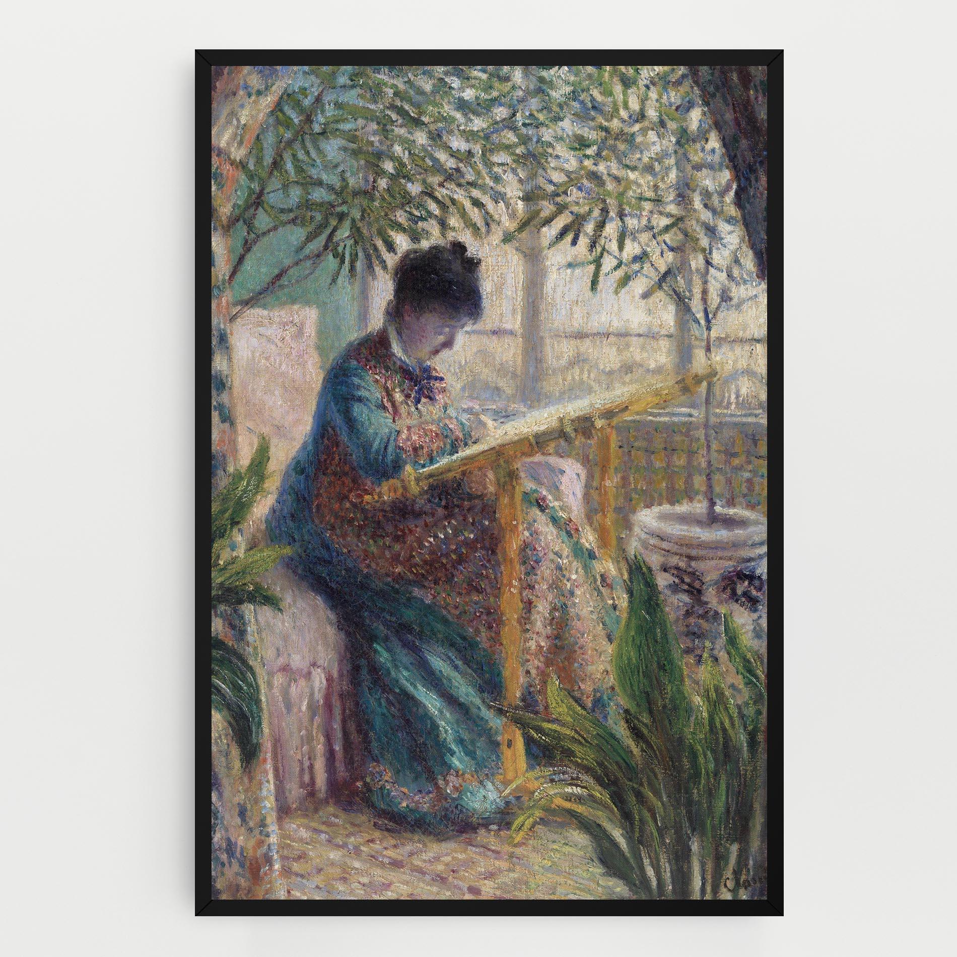 Leinwandbild Monet Embroidering mockup 0