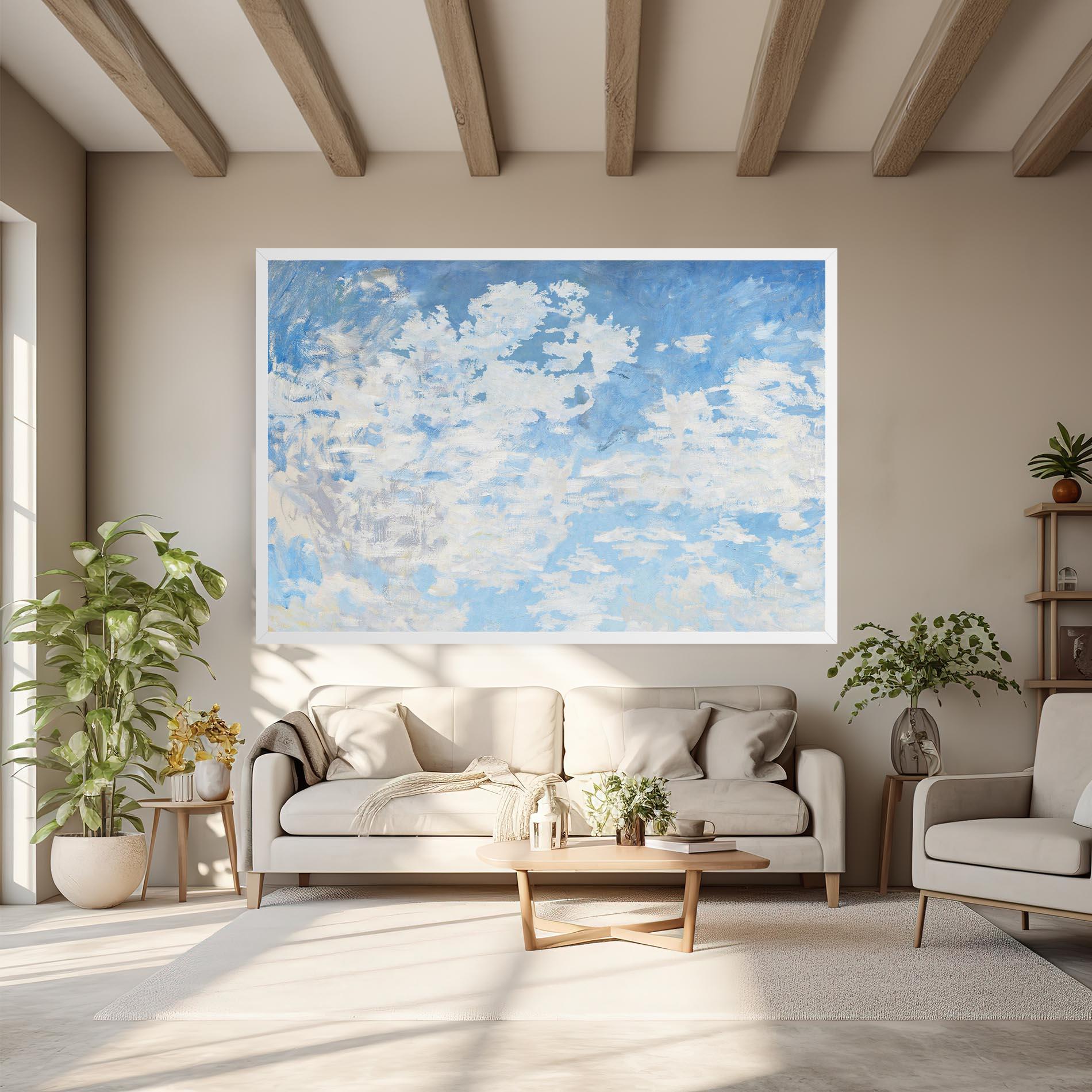 Leinwandbild Clouds Monet mockup 6