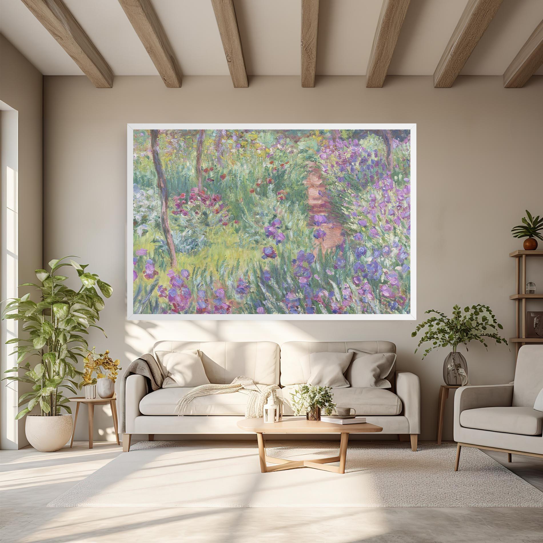 Leinwandbild Garden In Giverny mockup 6