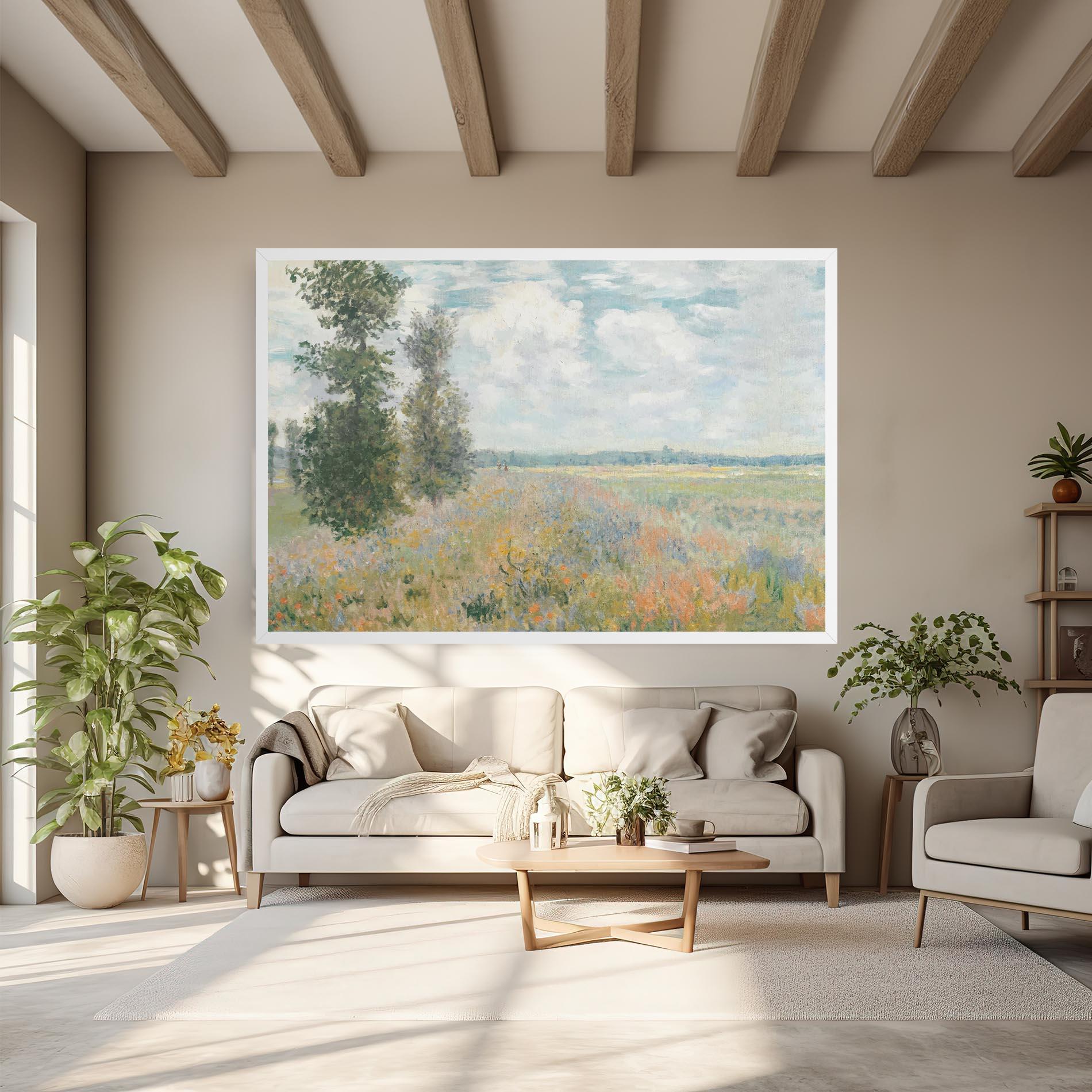 Leinwandbild Monet's Landscape Background mockup 6