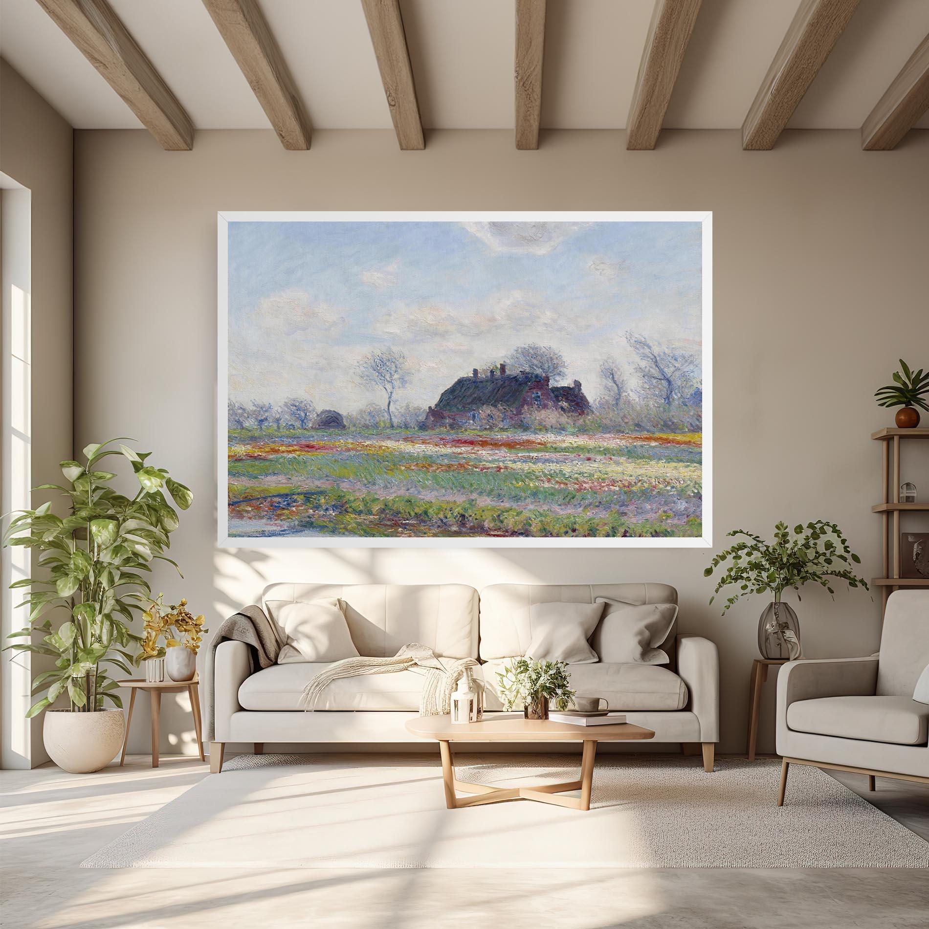 Leinwandbild Tulip Fields At Sassenheim mockup 6