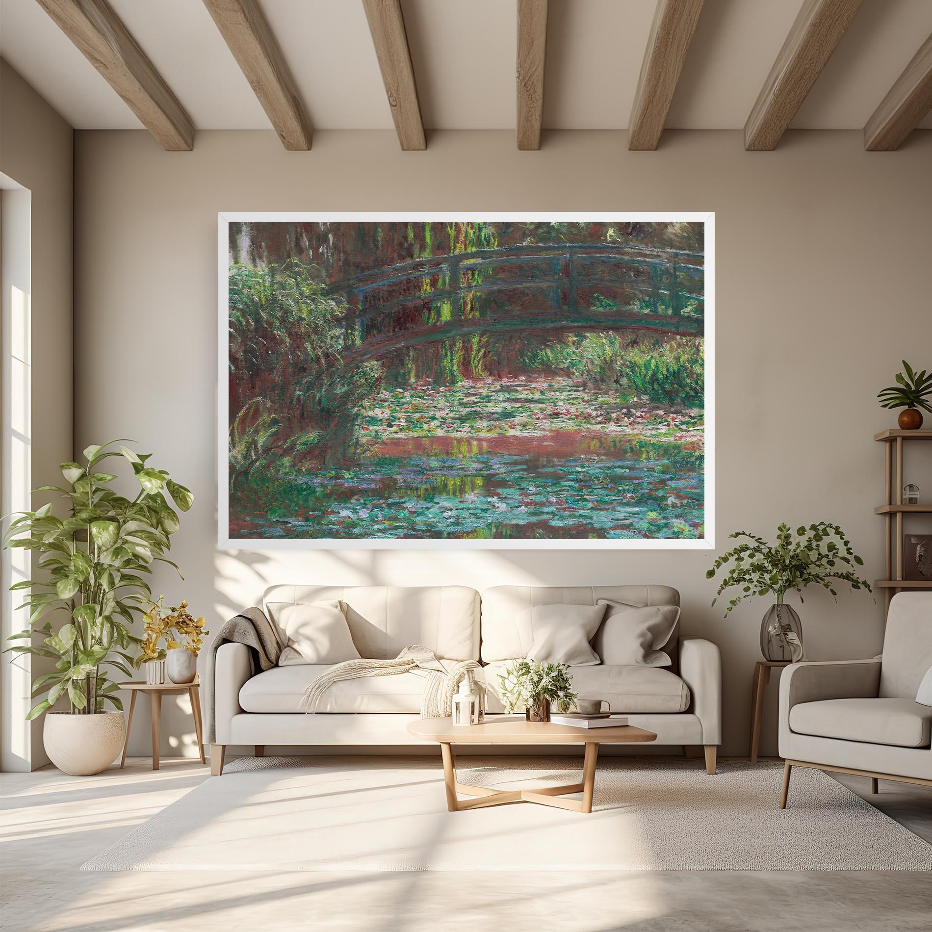 Leinwandbild Water Lily Pond mockup 6