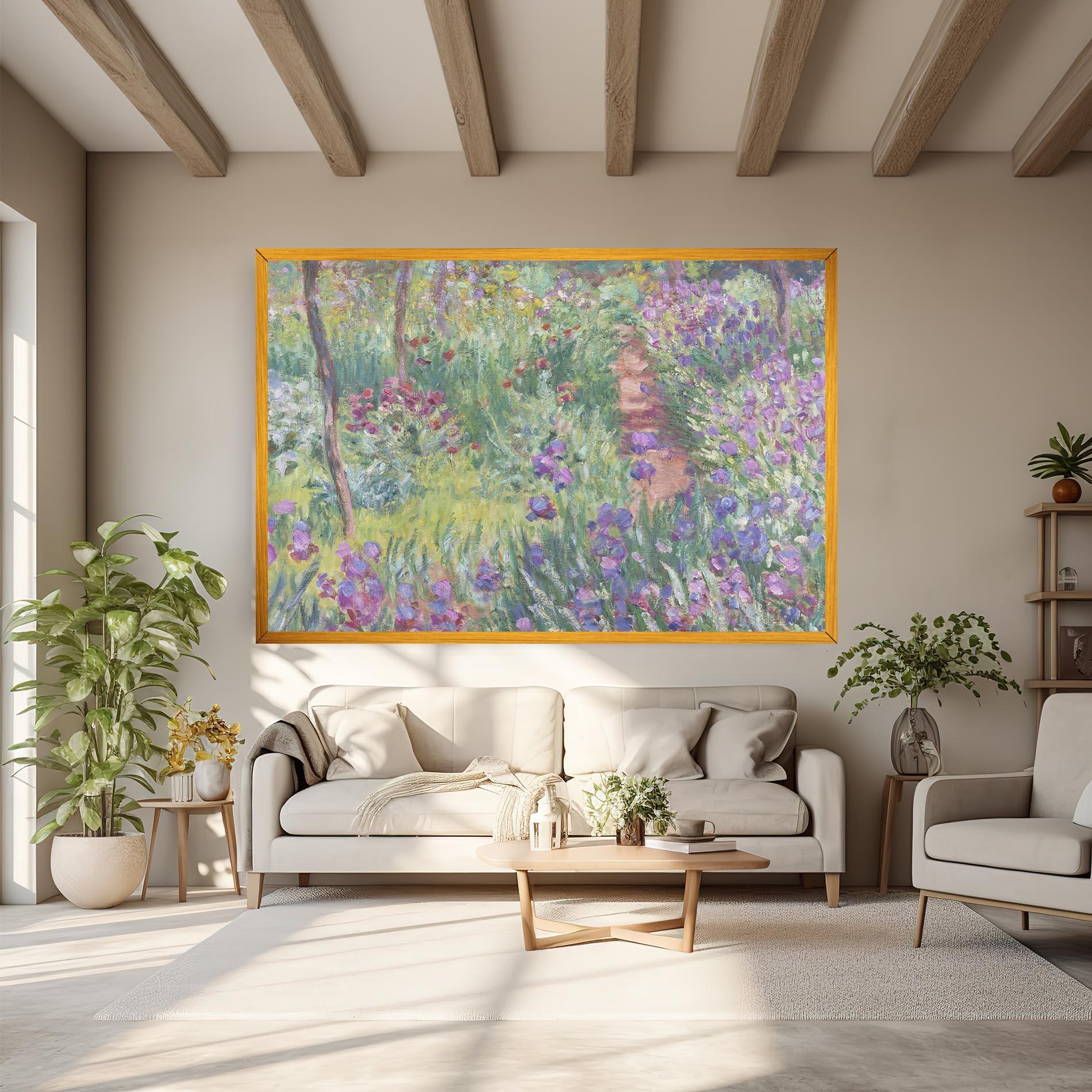 Leinwandbild Garden In Giverny mockup 6