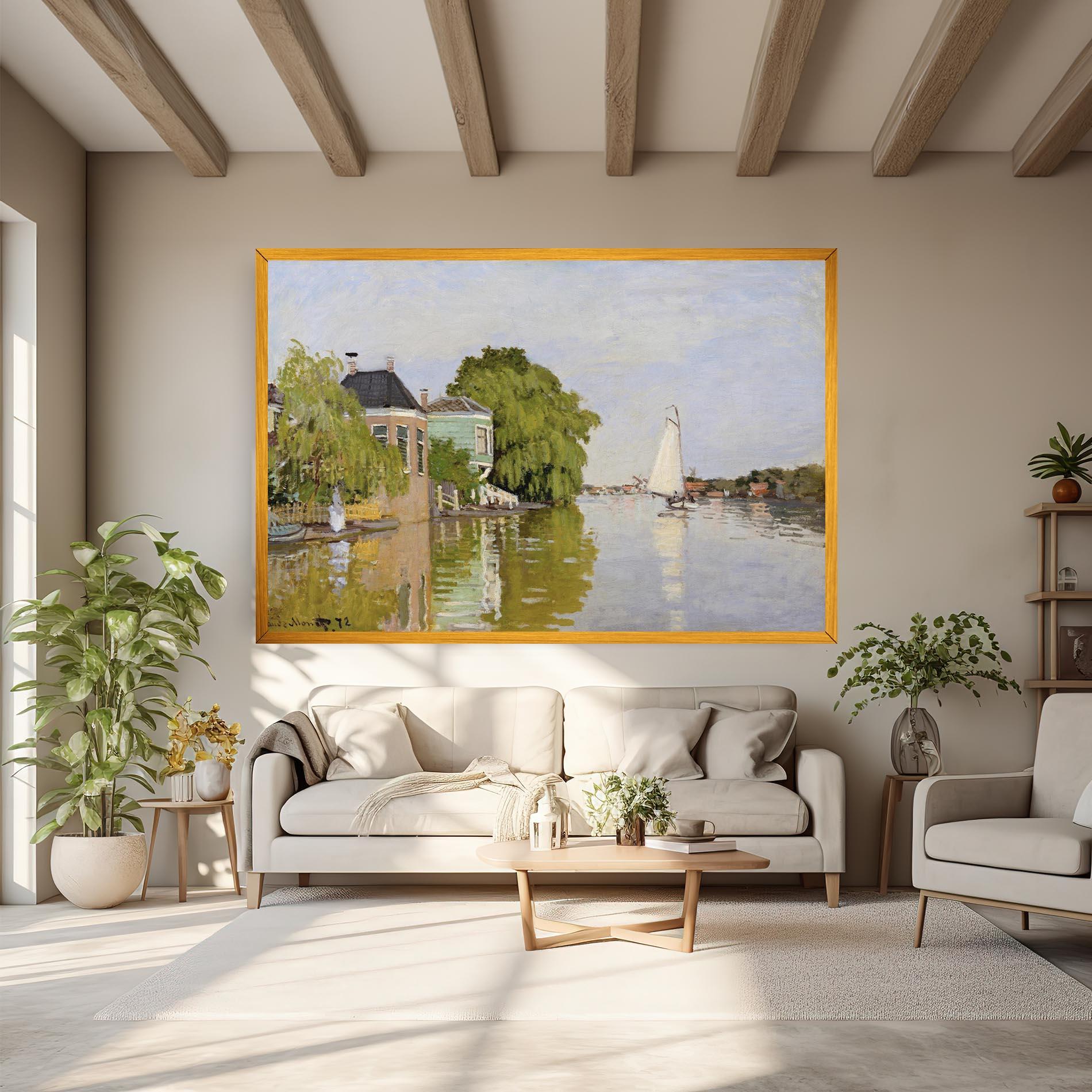 Leinwandbild Houses On The Achterzaan mockup 6