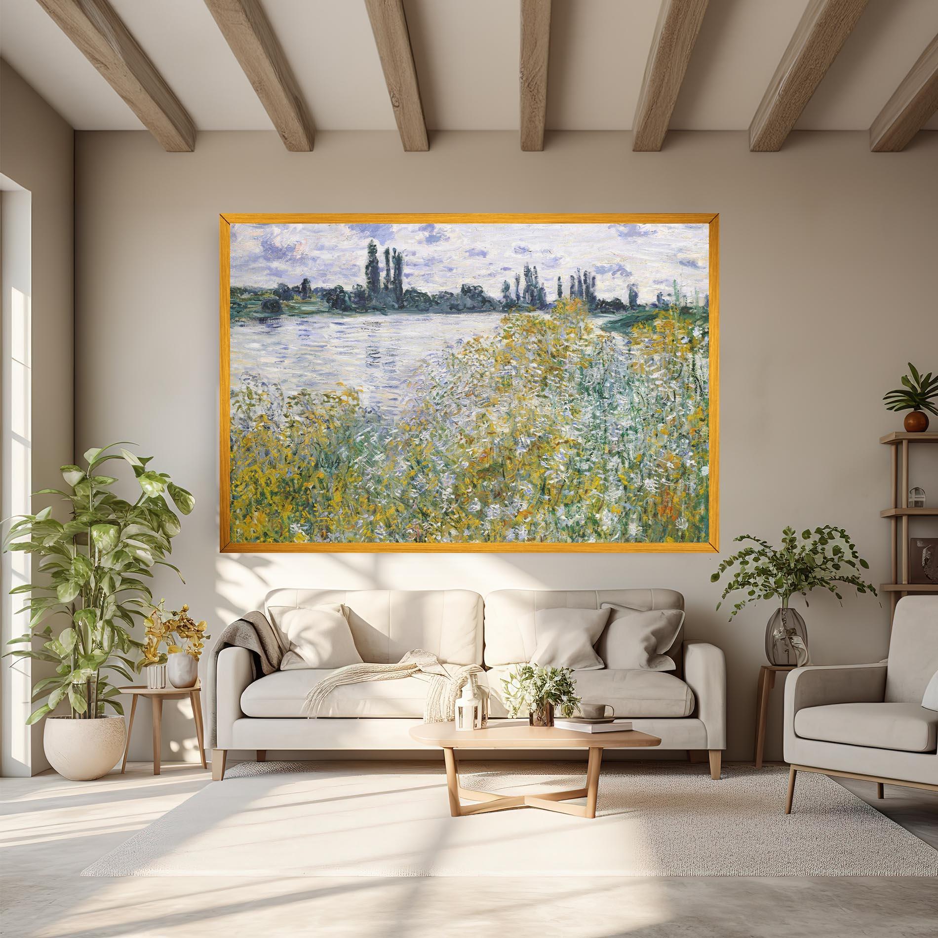 Leinwandbild Near Vetheuil mockup 6