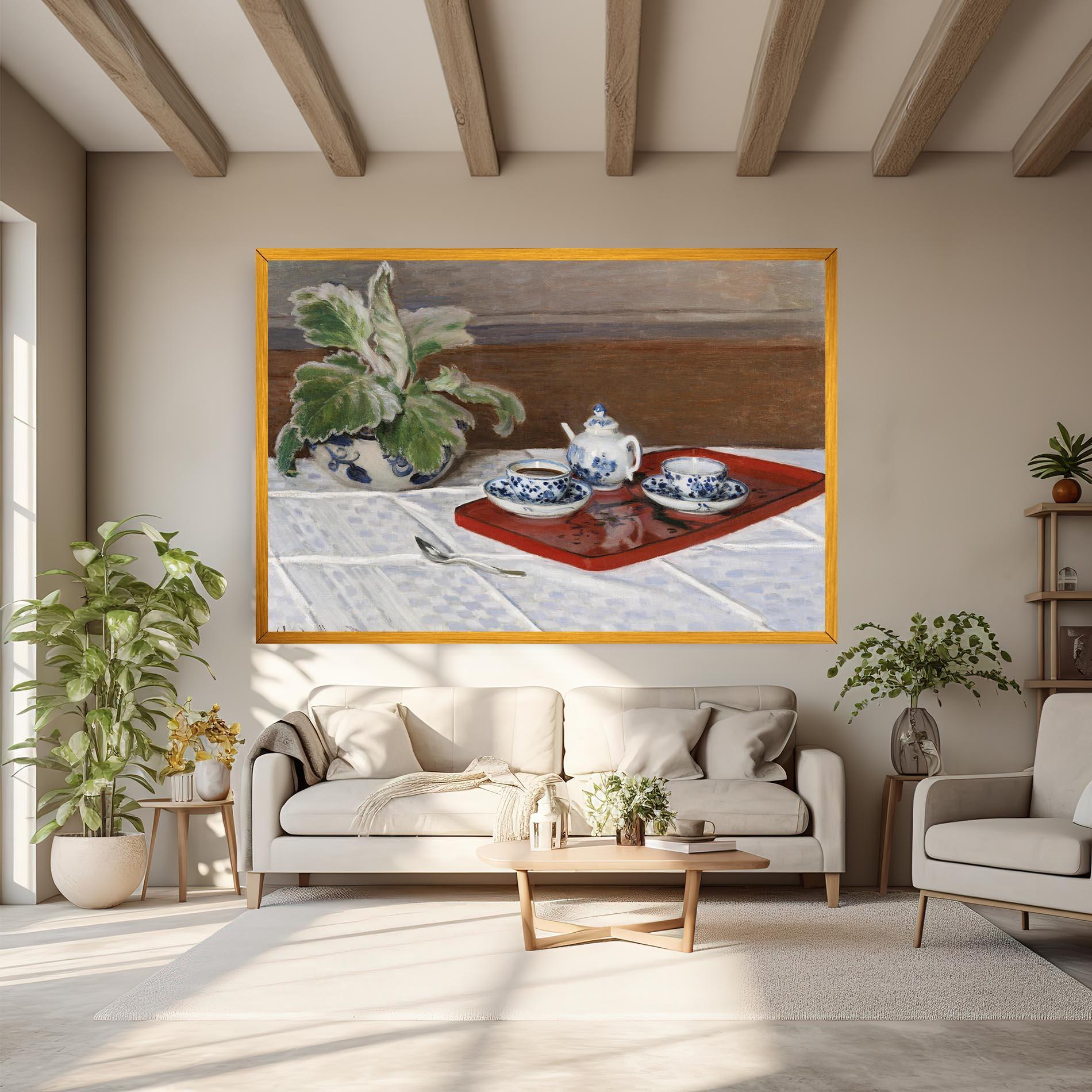 Leinwandbild Tea Service mockup 6