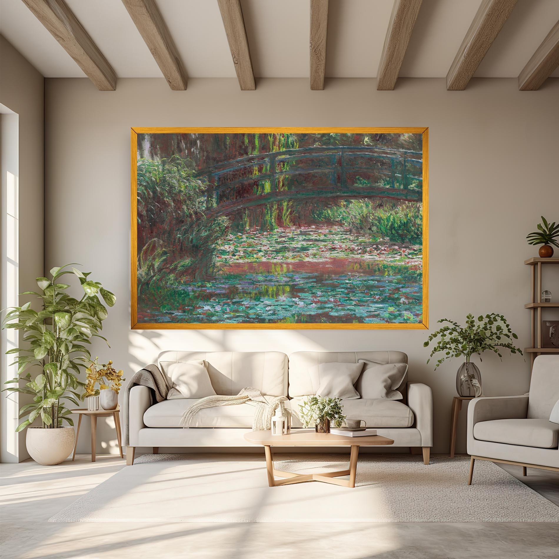 Leinwandbild Water Lily Pond mockup 6