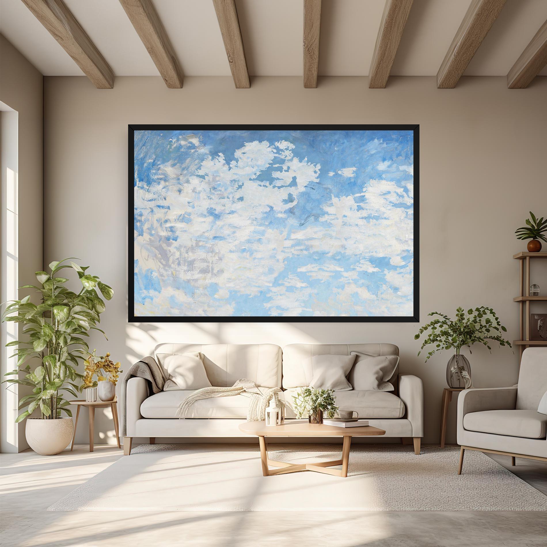 Leinwandbild Clouds Monet mockup 6