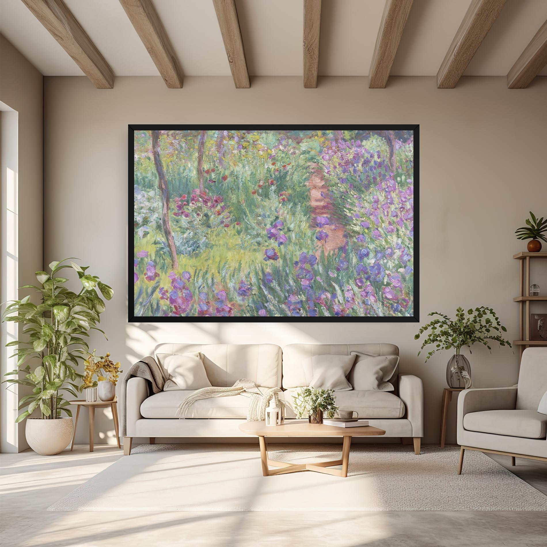 Leinwandbild Garden In Giverny mockup 6