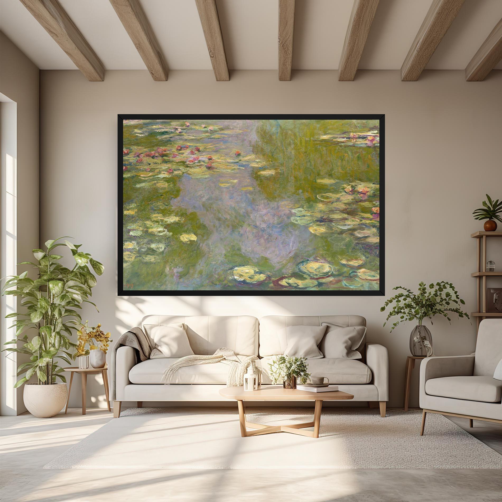Leinwandbild Water Lilies Monet mockup 6