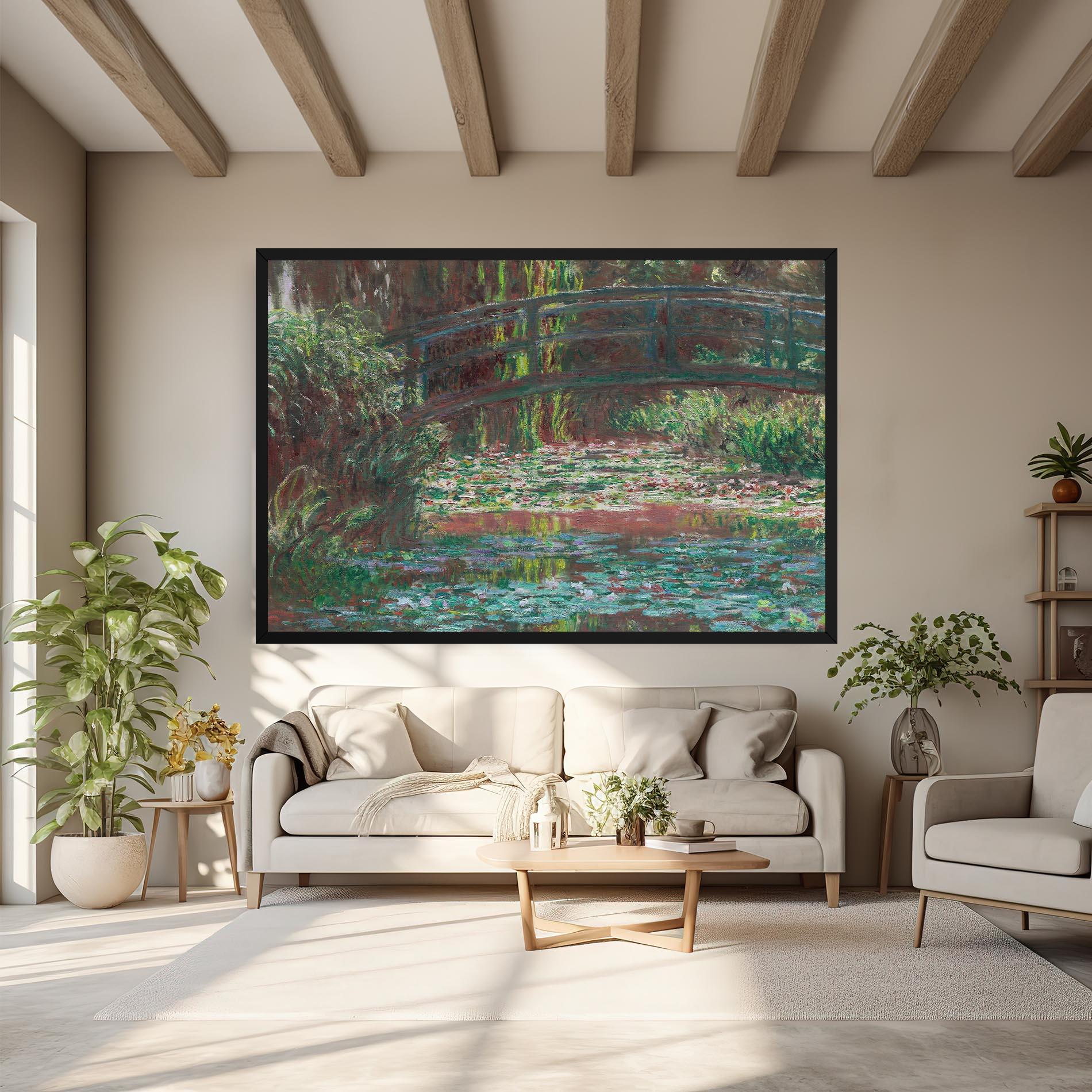 Leinwandbild Water Lily Pond mockup 6