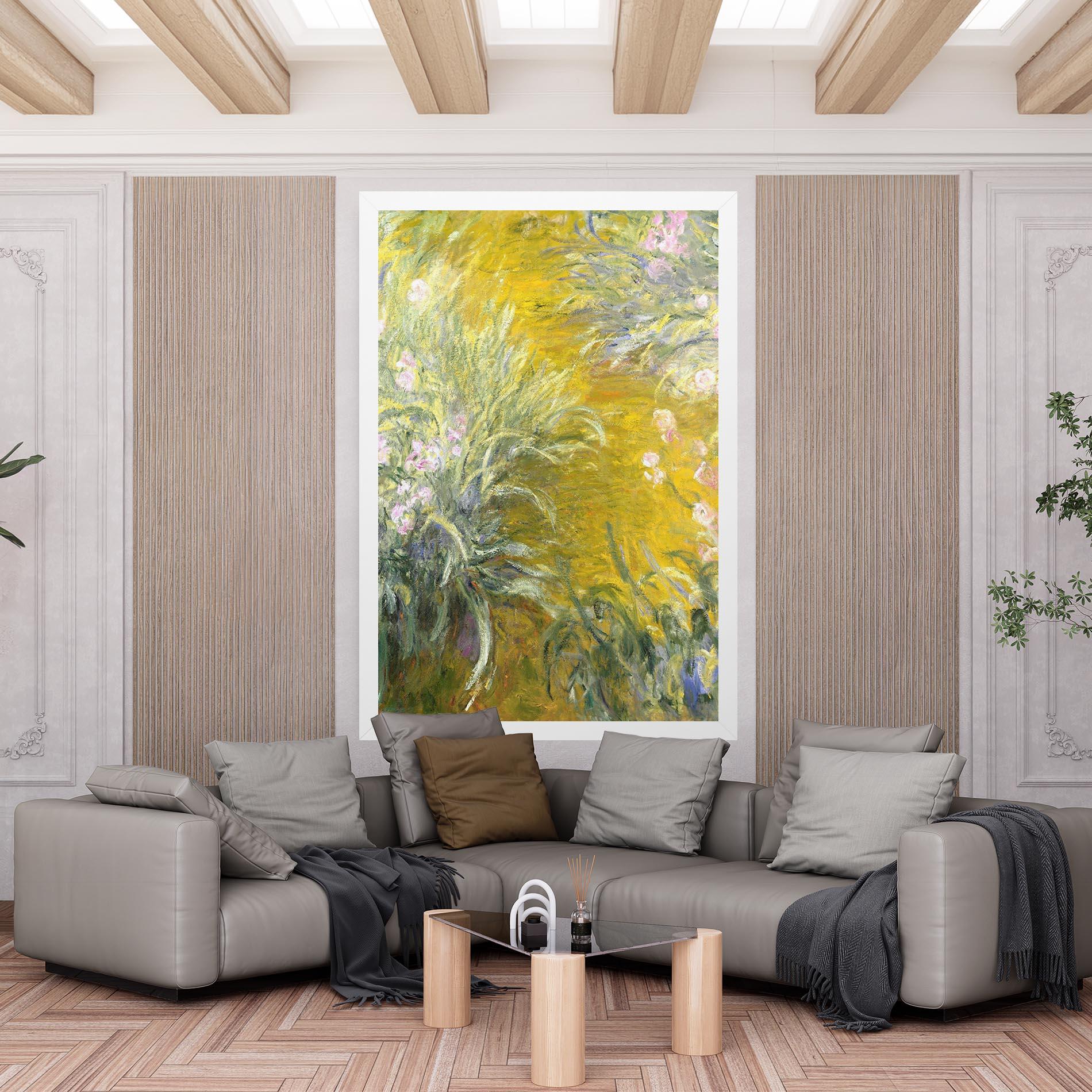 Leinwandbild Path Through The Irises mockup 6