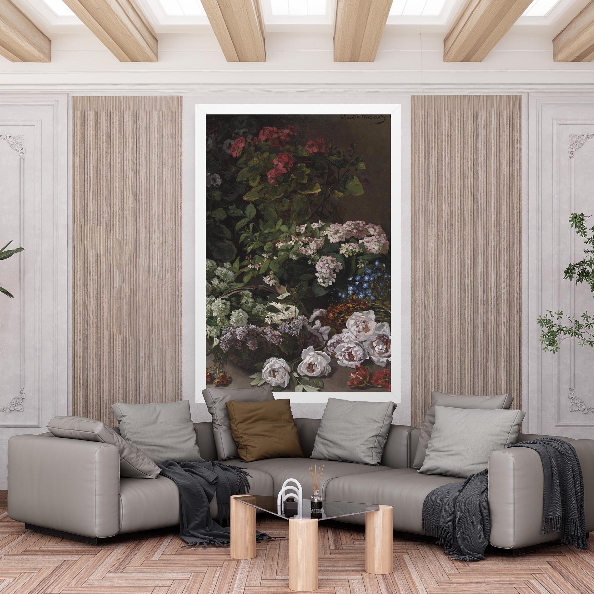 Leinwandbild Spring Flowers Monet mockup 6