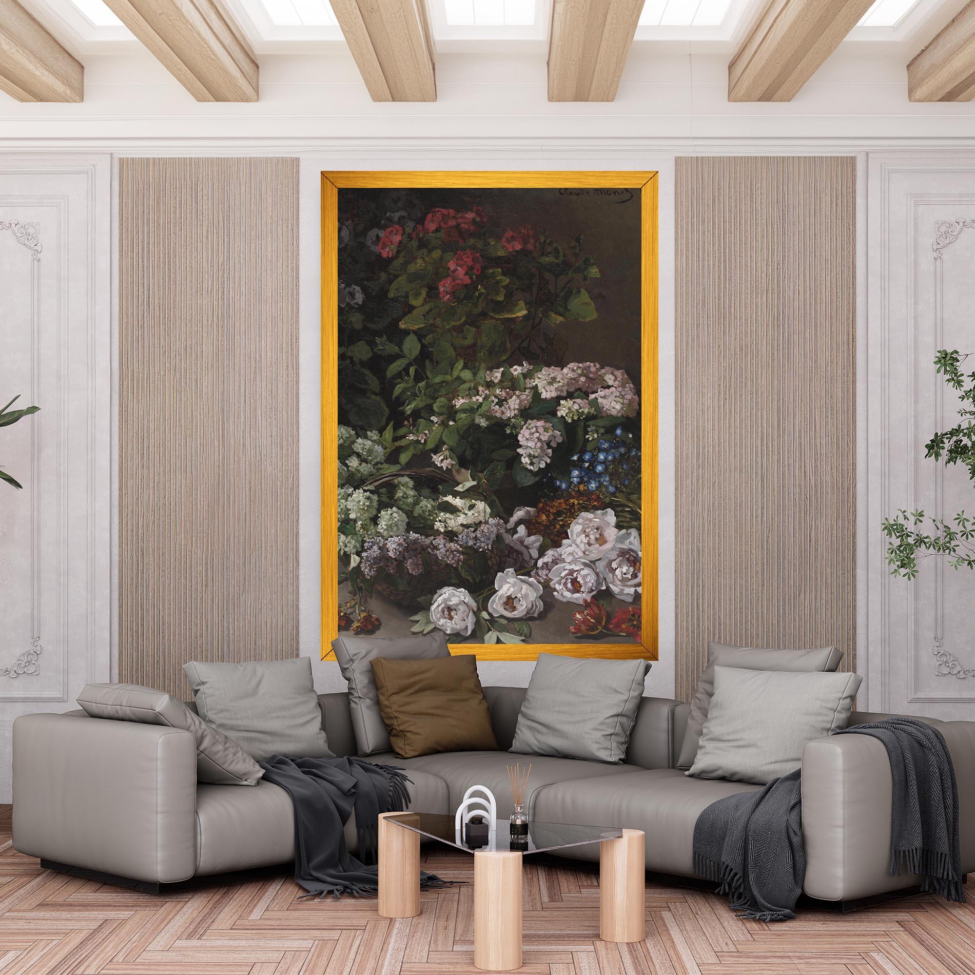 Leinwandbild Spring Flowers Monet mockup 6