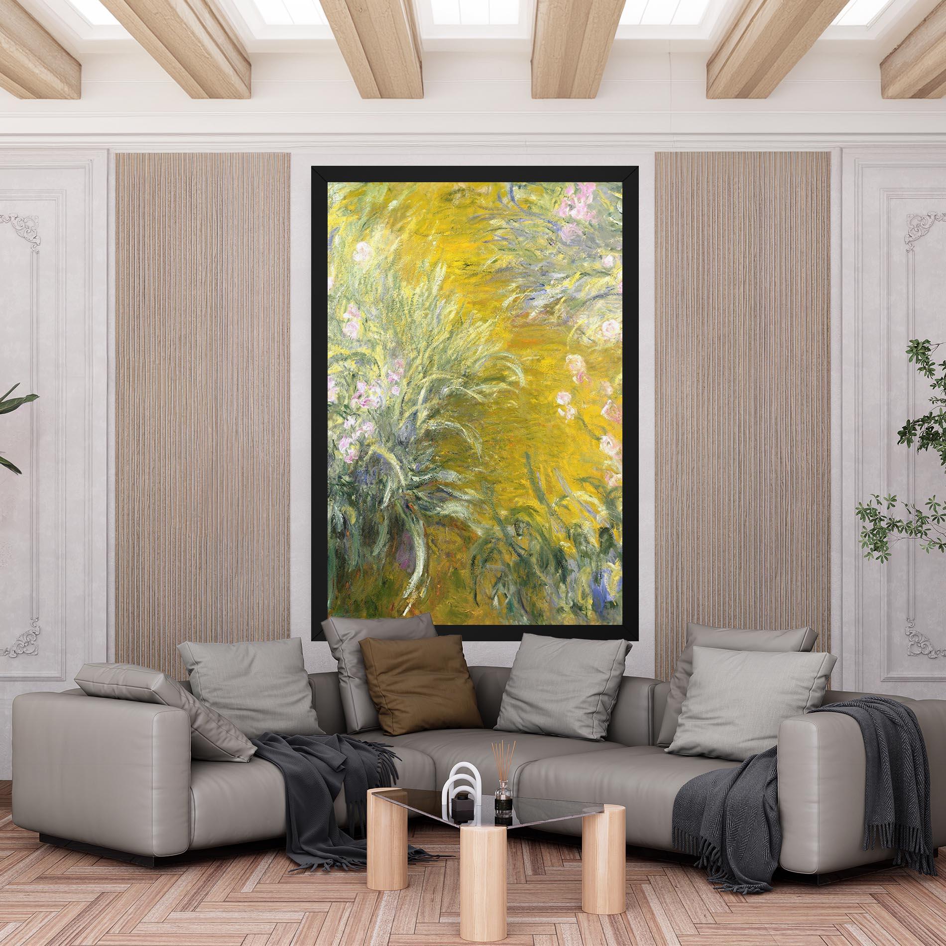 Leinwandbild Path Through The Irises mockup 6