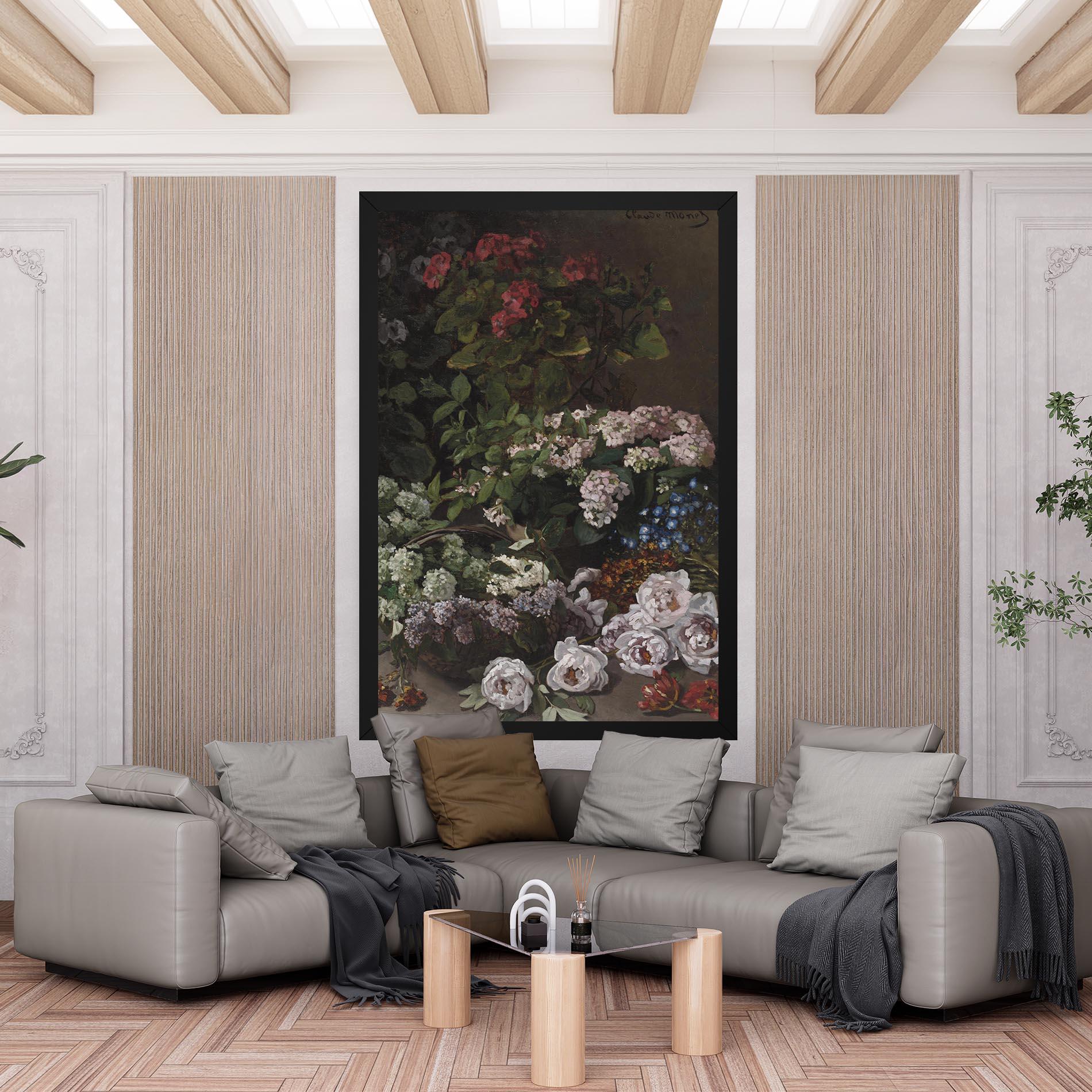 Leinwandbild Spring Flowers Monet mockup 6