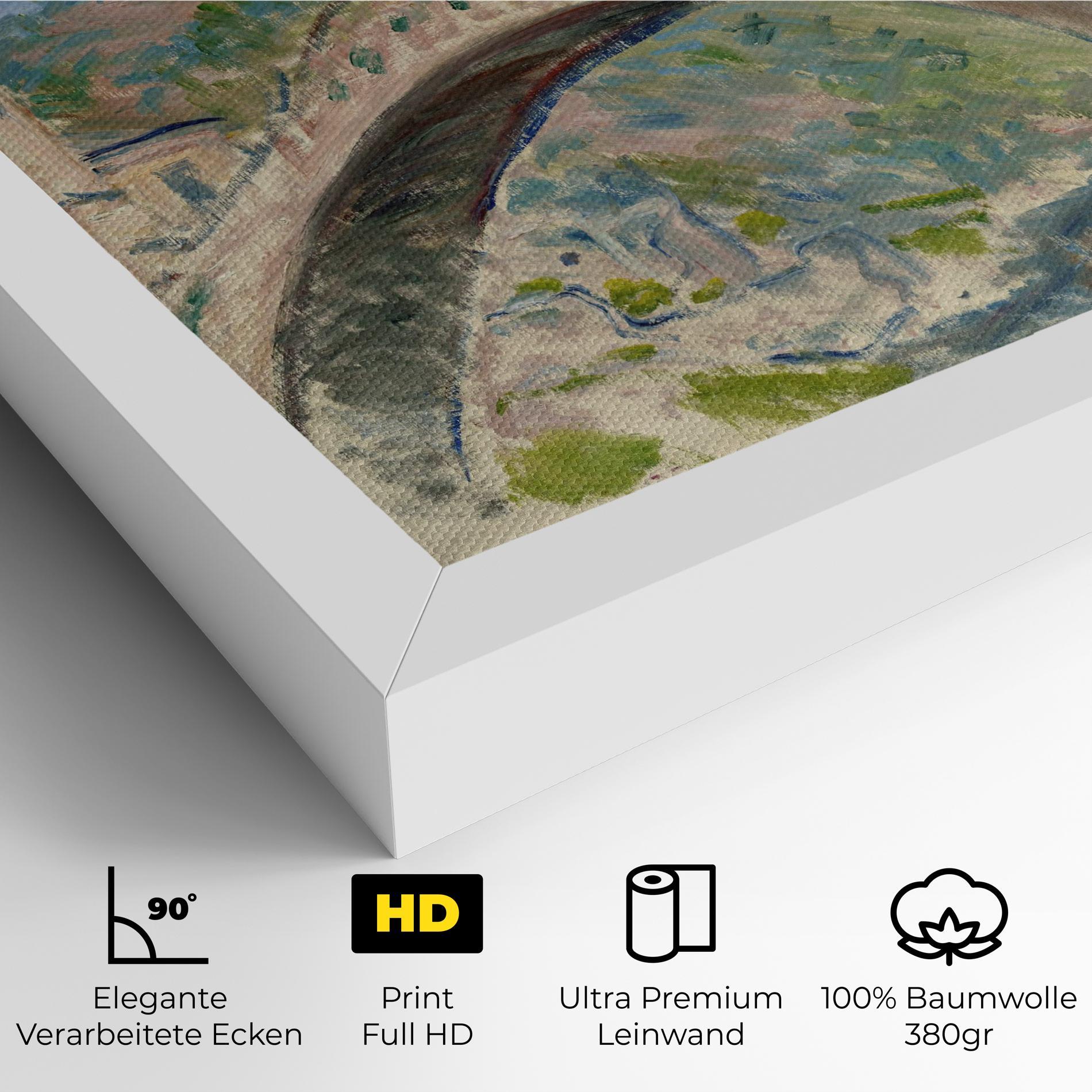 Leinwandbild Bridge At Dolceacqua mockup 4