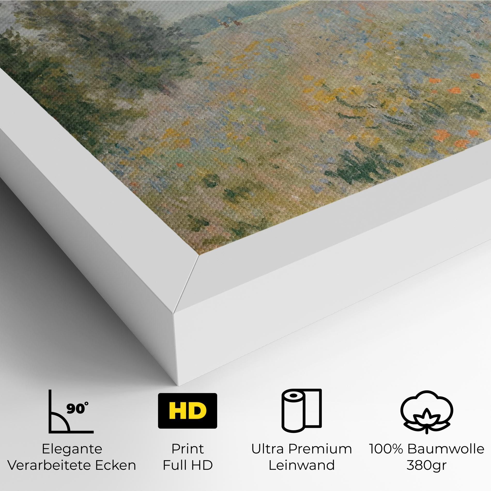 Leinwandbild Monet's Landscape Background mockup 4