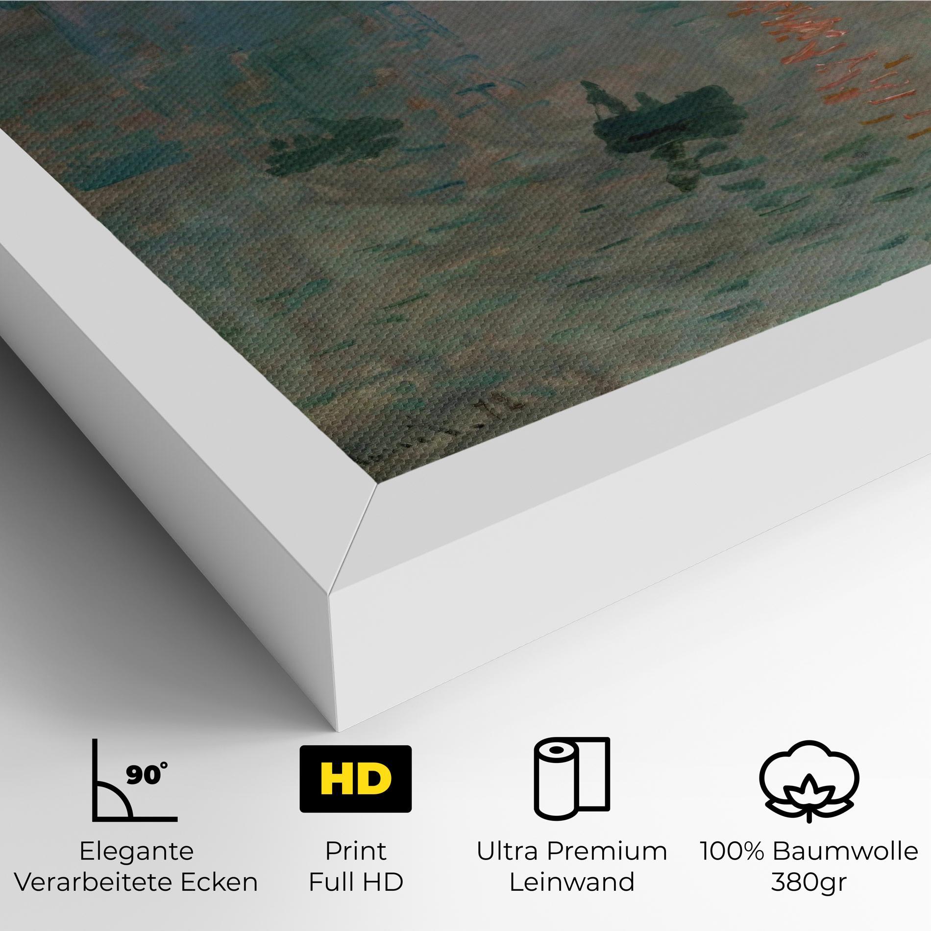 Leinwandbild Monet Sunrise mockup 4