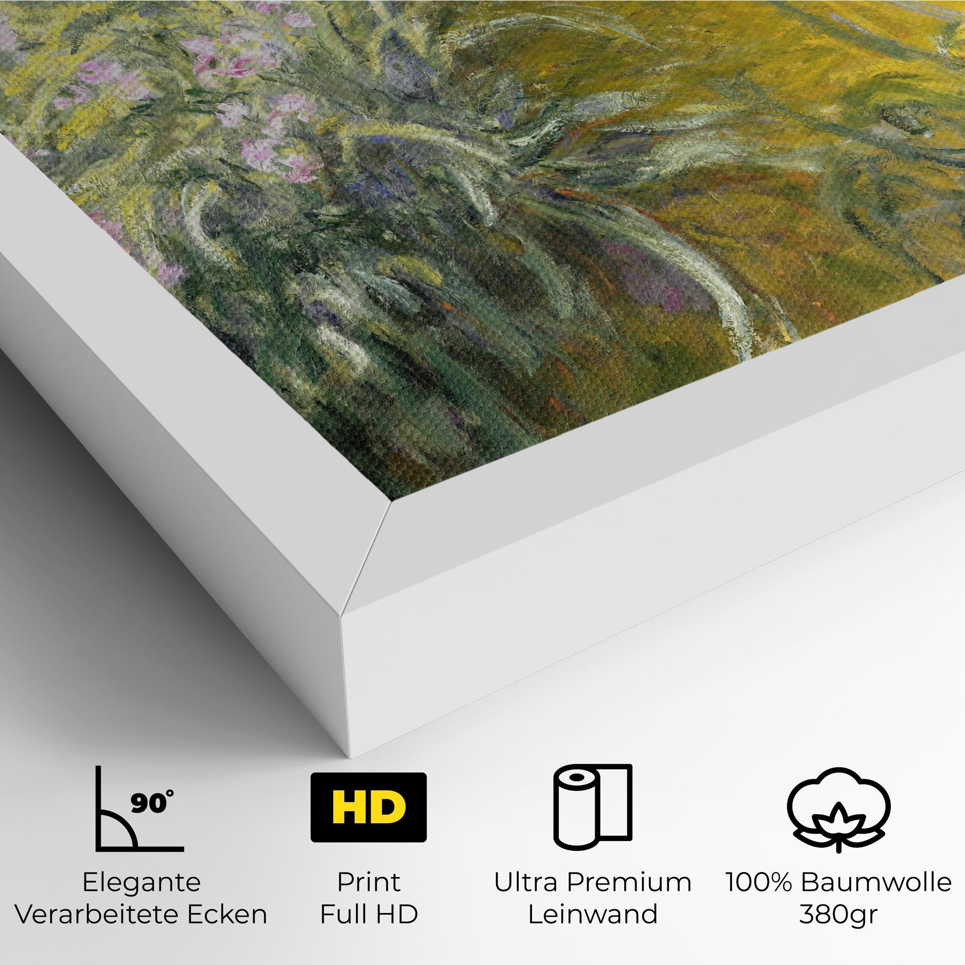 Leinwandbild Path Through The Irises mockup 4