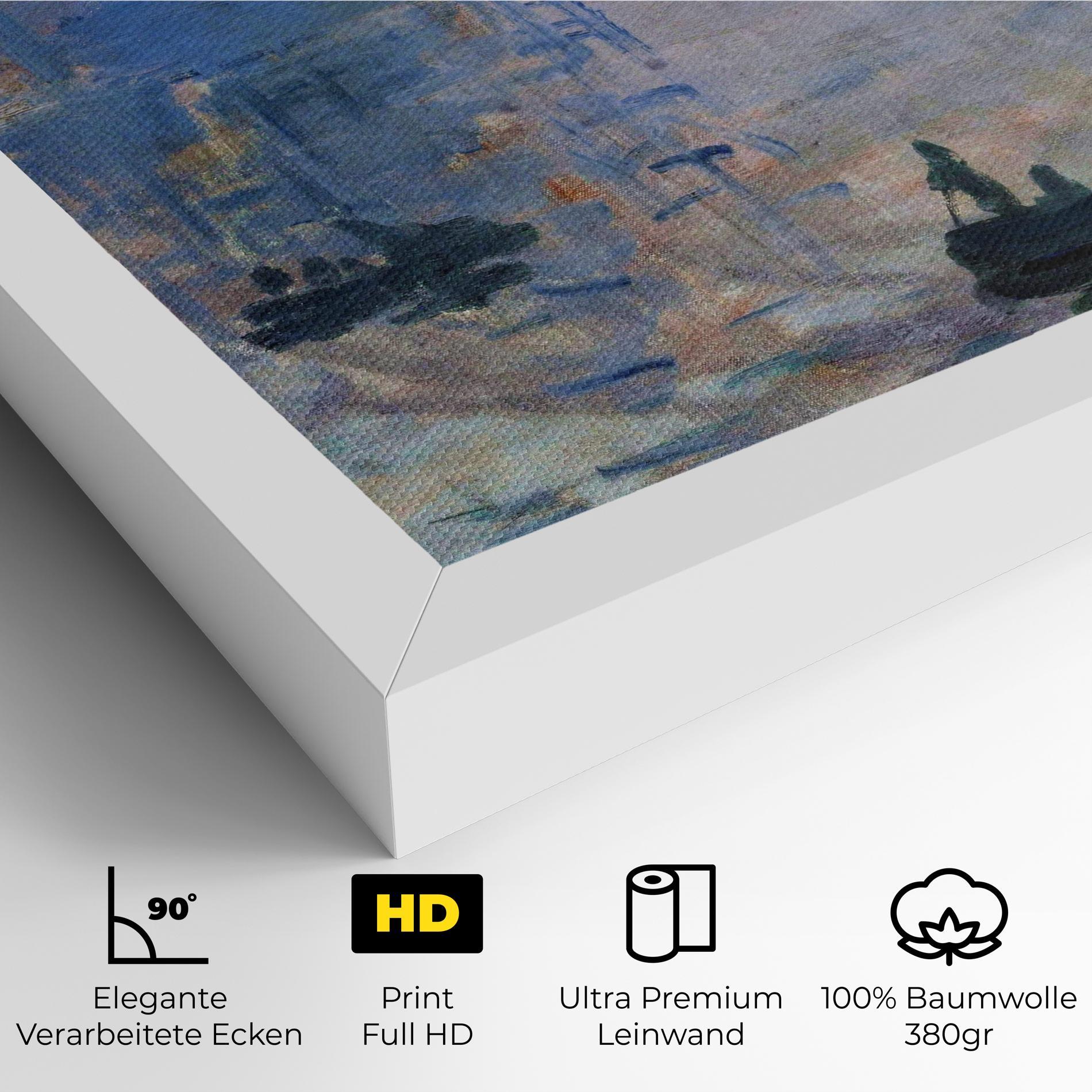 Leinwandbild Sunrise Painting mockup 4