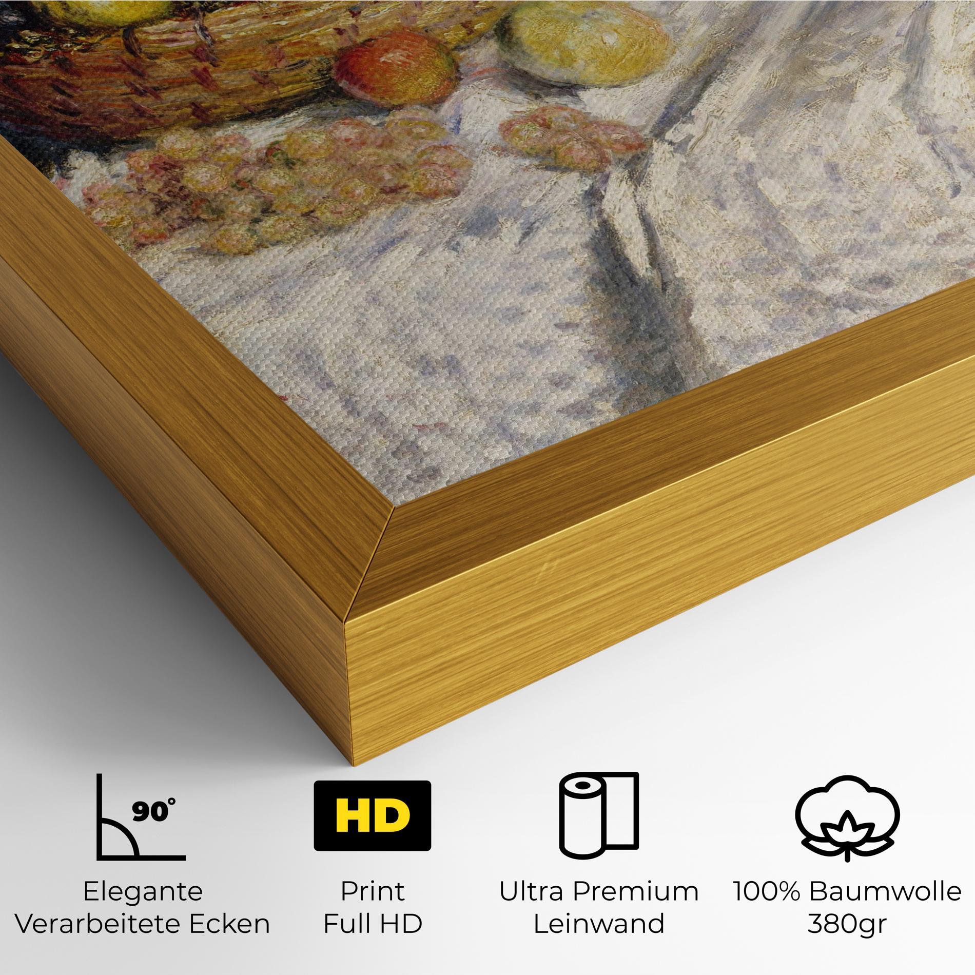 Leinwandbild Apples And Grapes mockup 4