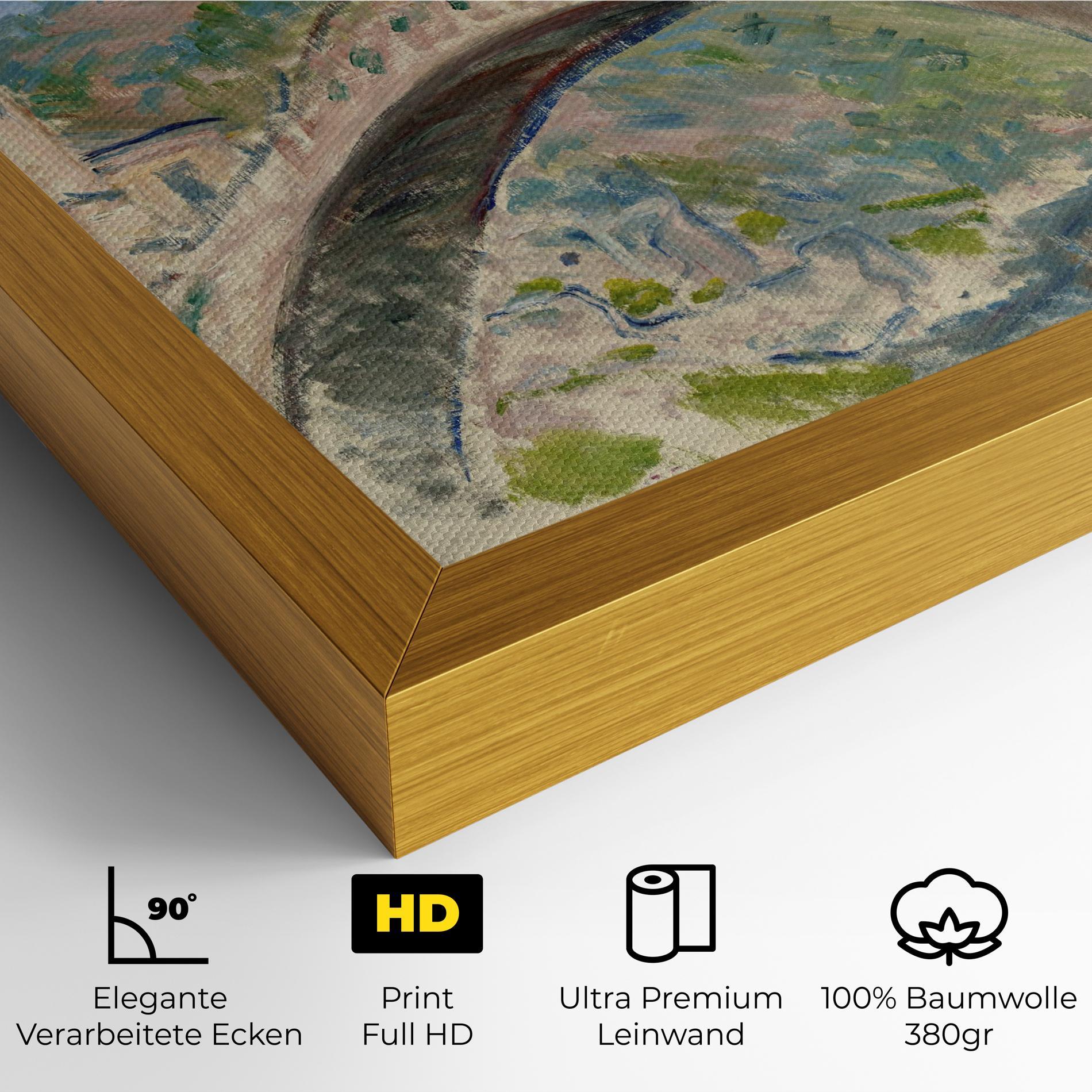 Leinwandbild Bridge At Dolceacqua mockup 4