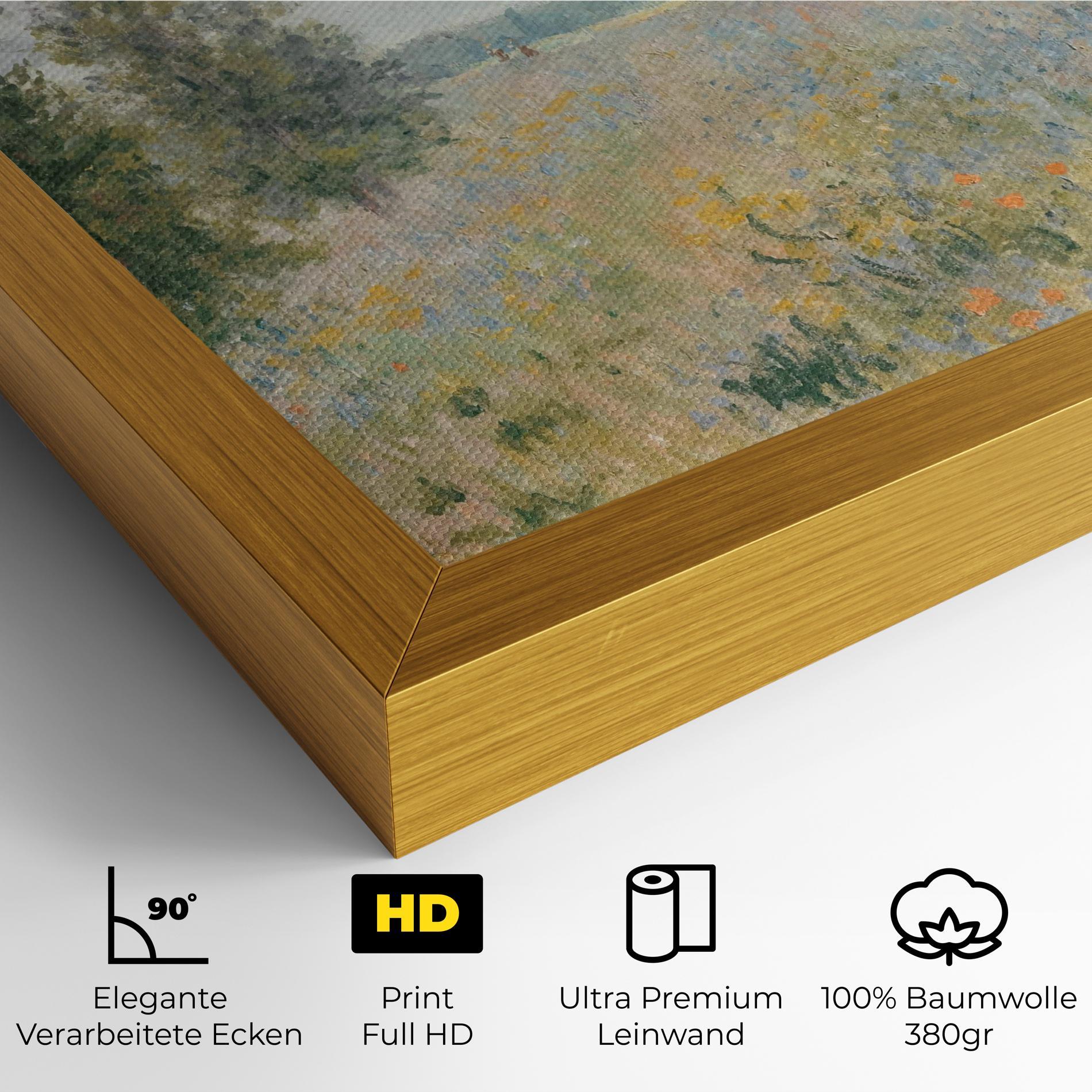 Leinwandbild Monet's Landscape Background mockup 4