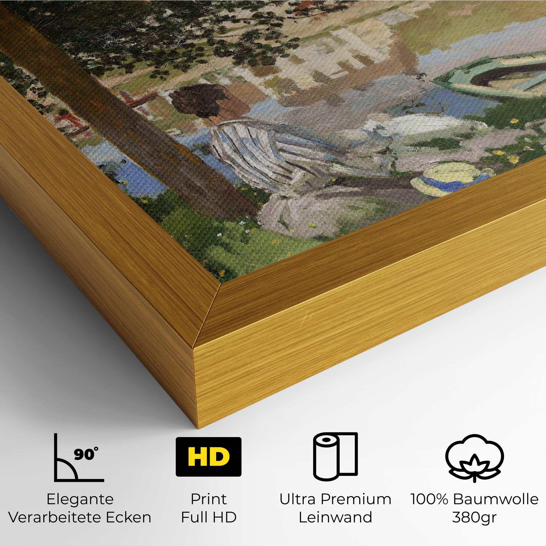 Leinwandbild On The Bank Of The Seine mockup 4