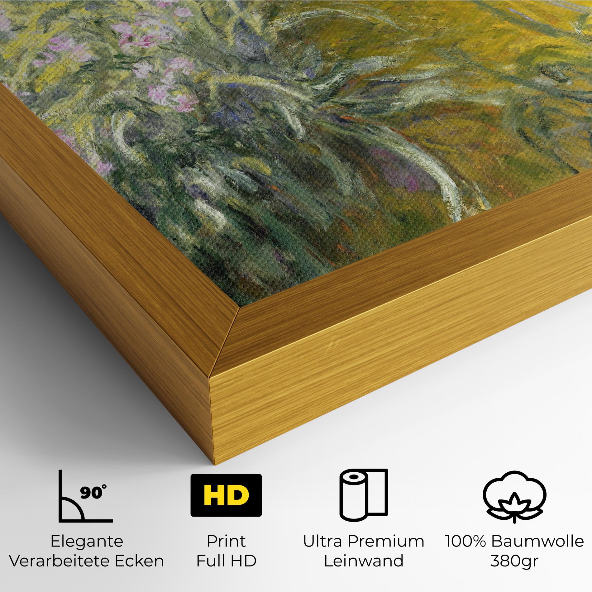 Leinwandbild Path Through The Irises mockup 4