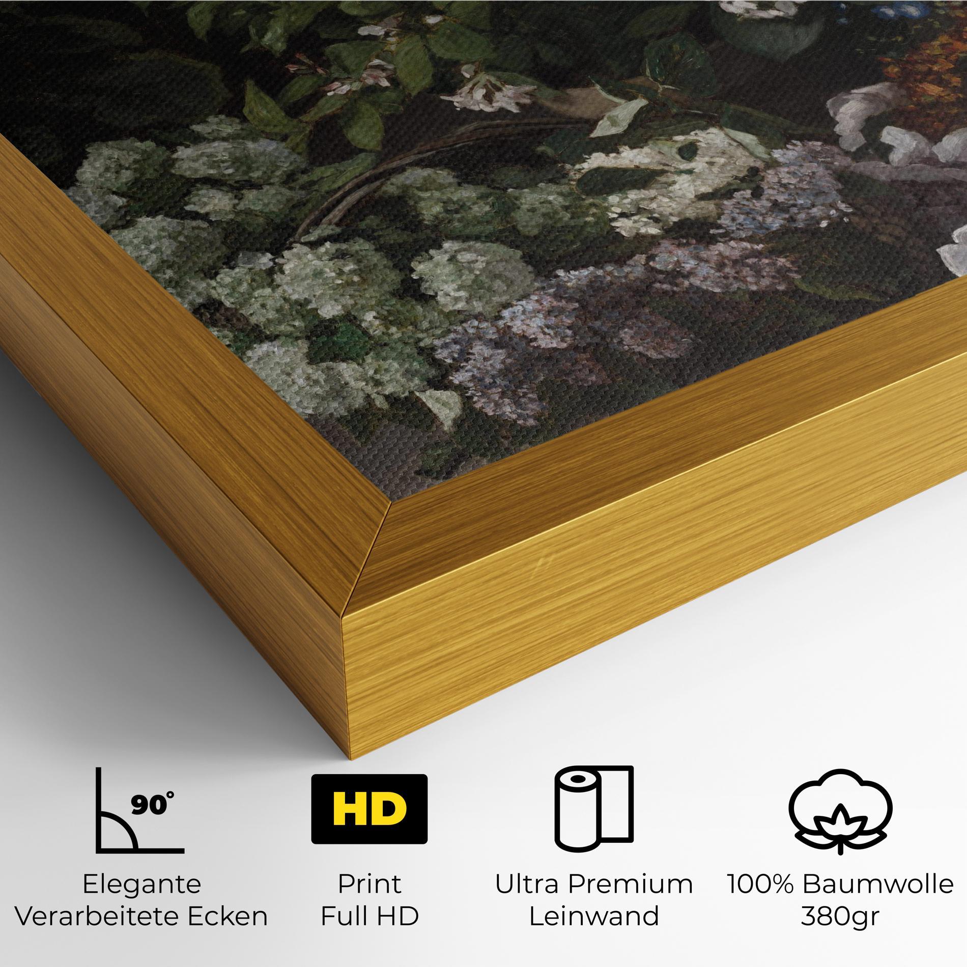 Leinwandbild Spring Flowers Monet mockup 4