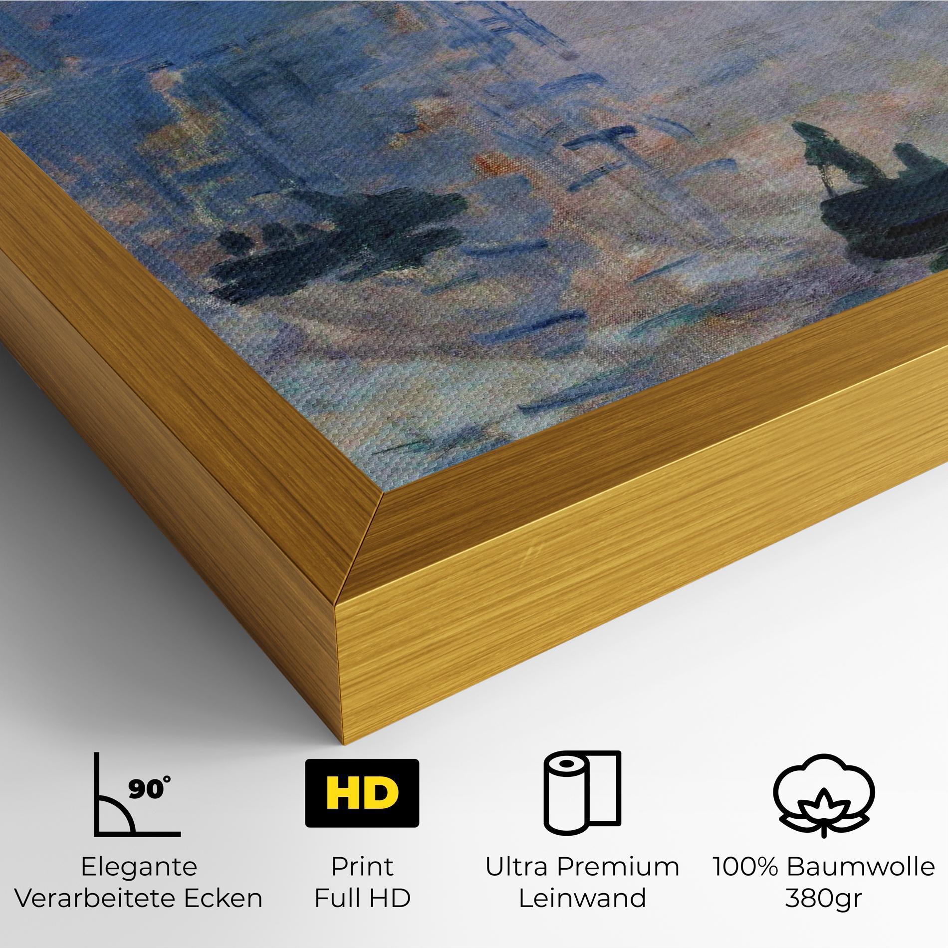Leinwandbild Sunrise Painting mockup 4