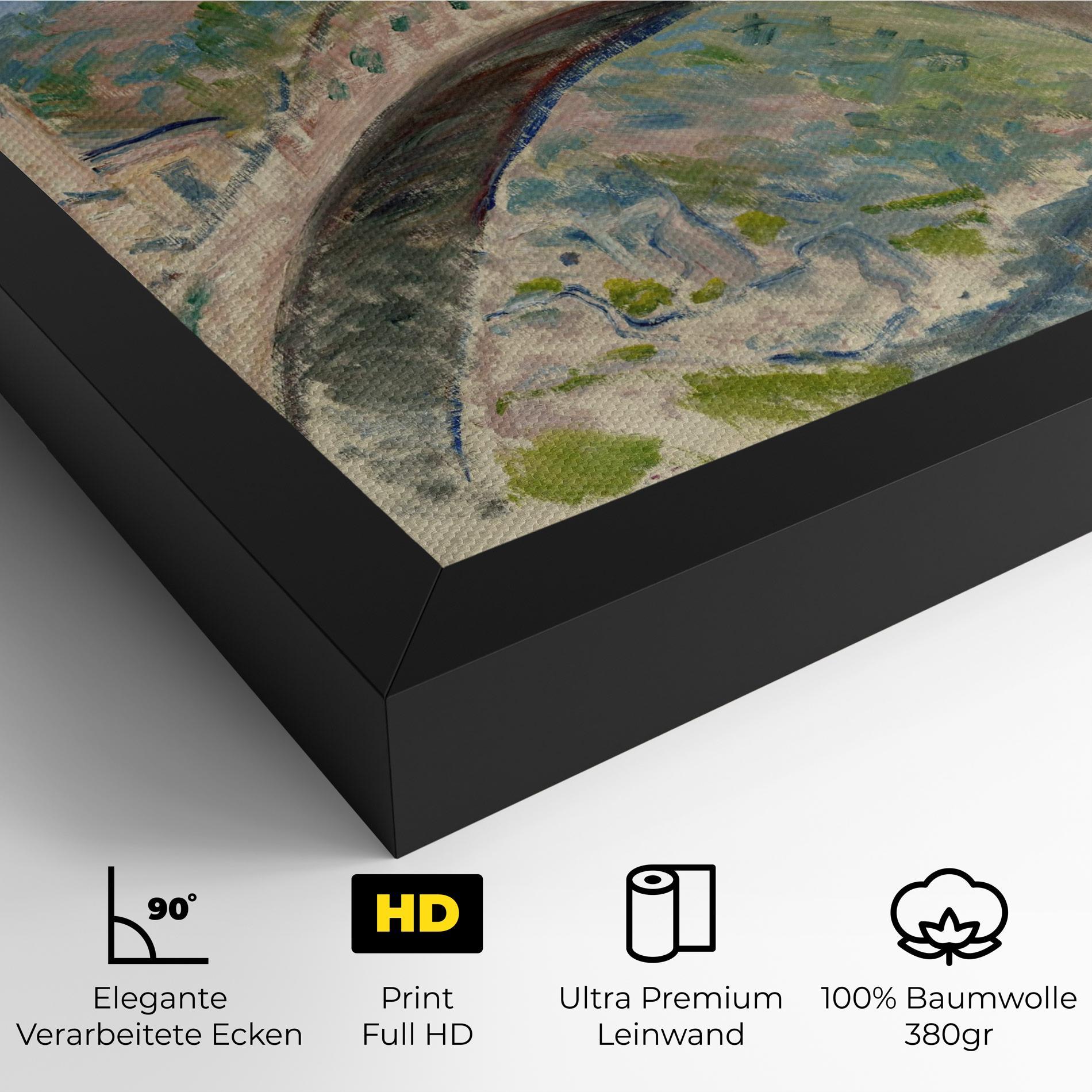 Leinwandbild Bridge At Dolceacqua mockup 4