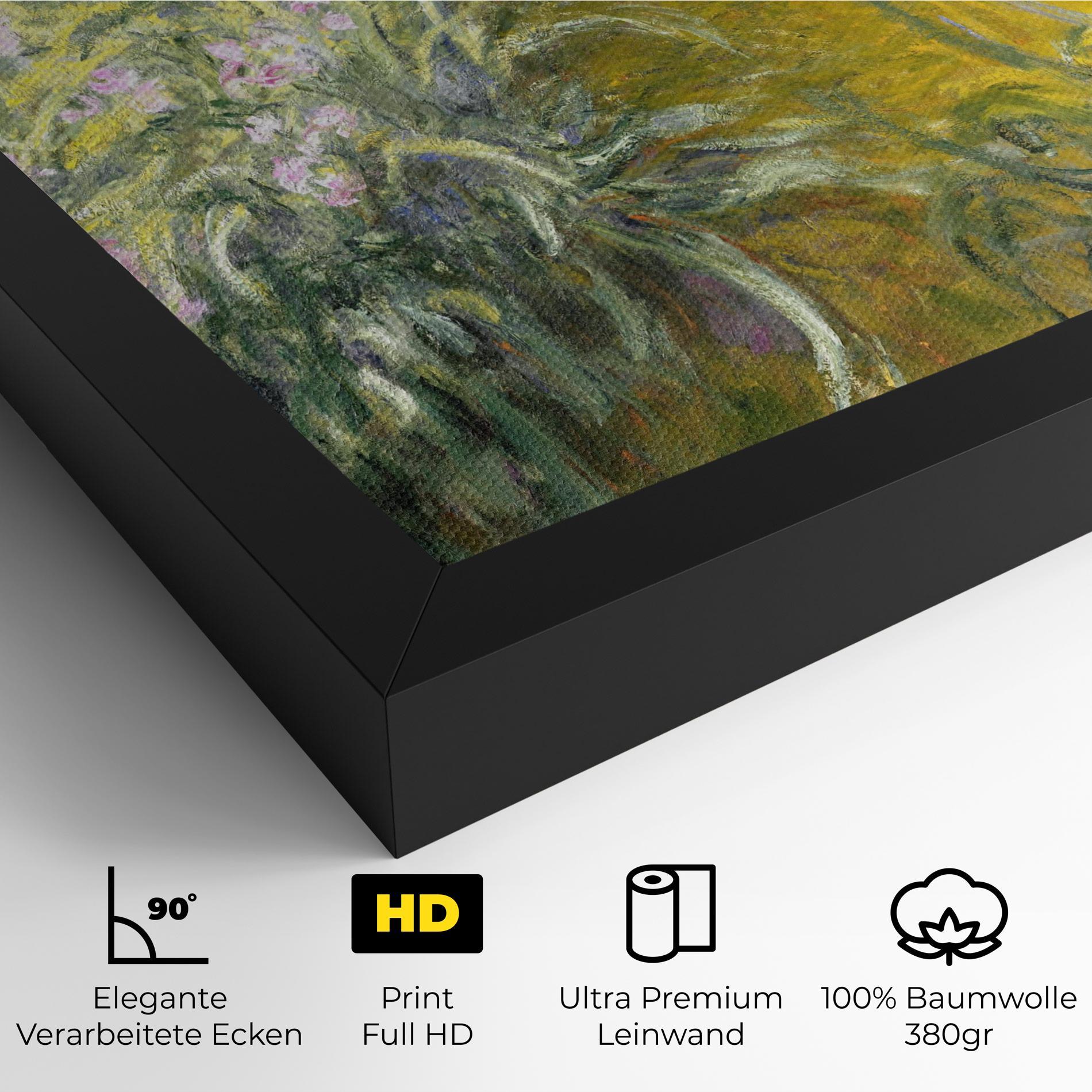 Leinwandbild Path Through The Irises mockup 4