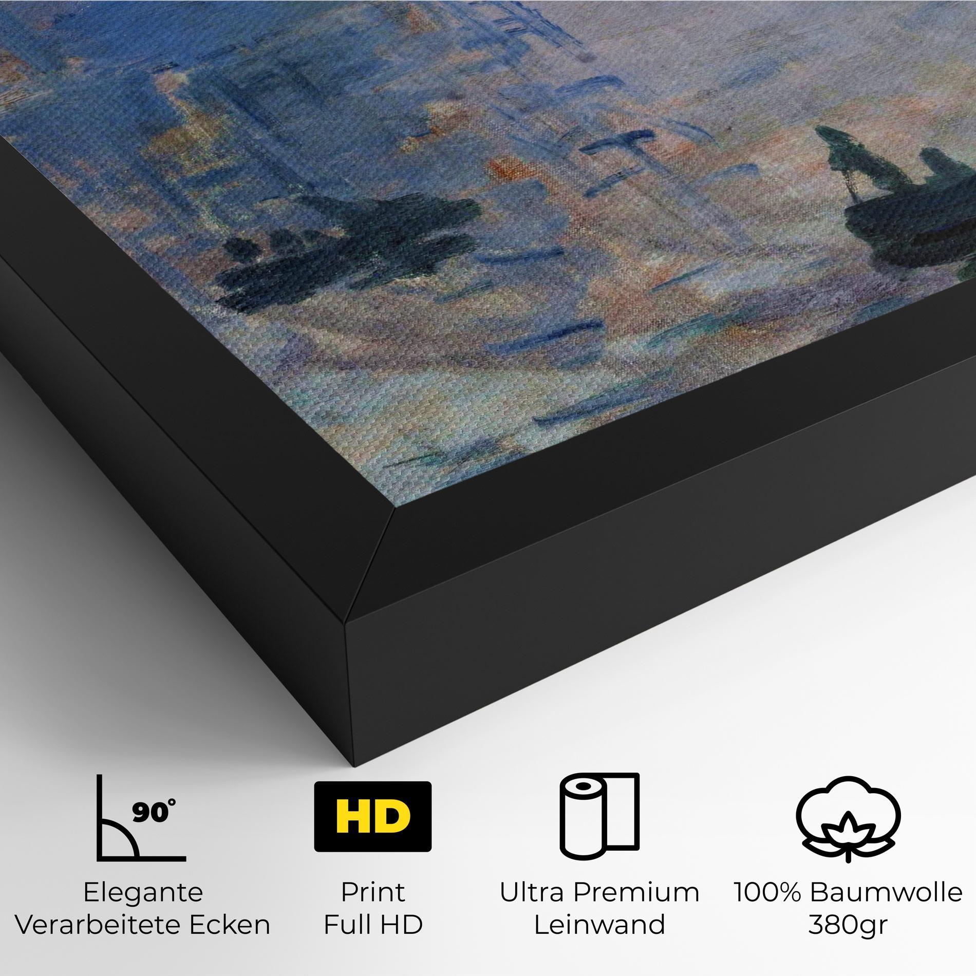 Leinwandbild Sunrise Painting mockup 4