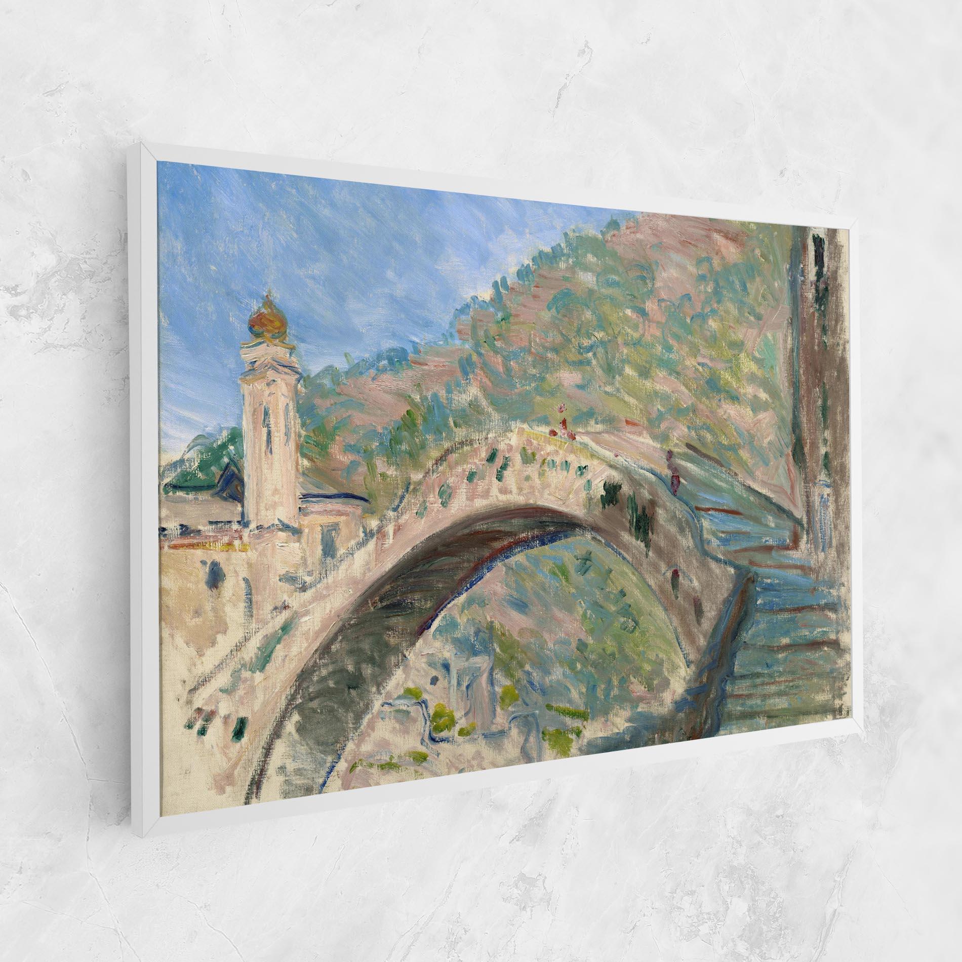 Leinwandbild Bridge At Dolceacqua mockup 1