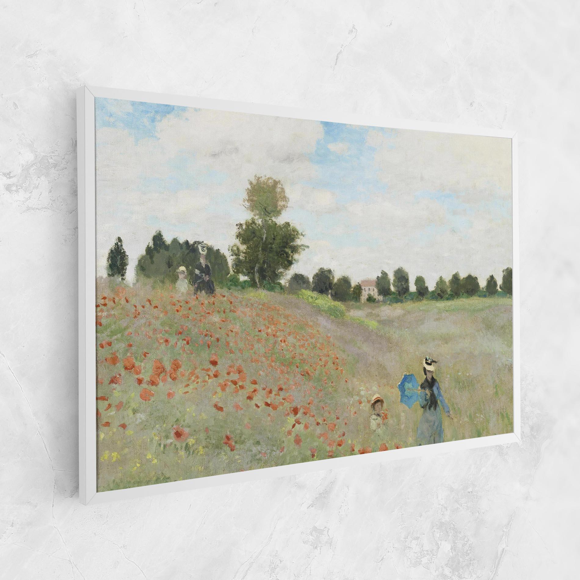 Leinwandbild Poppy Field Near Argenteuil mockup 1