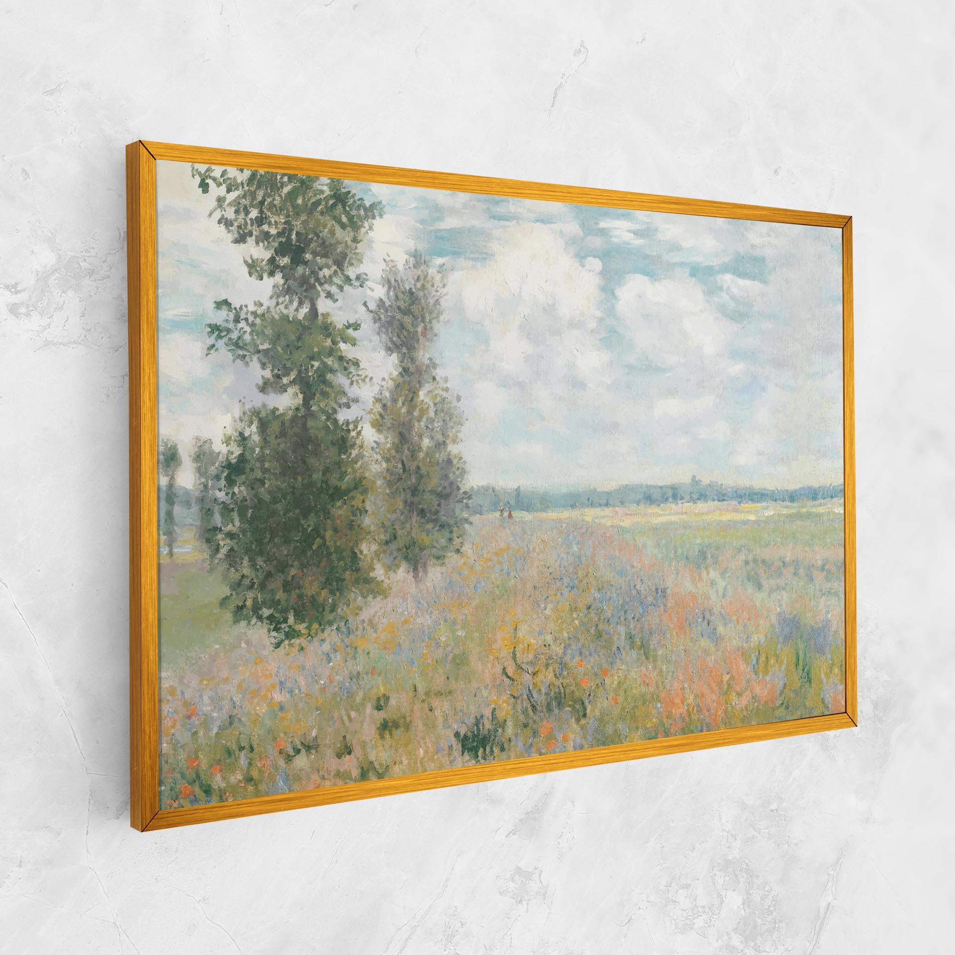 Leinwandbild Monet's Landscape Background mockup 1