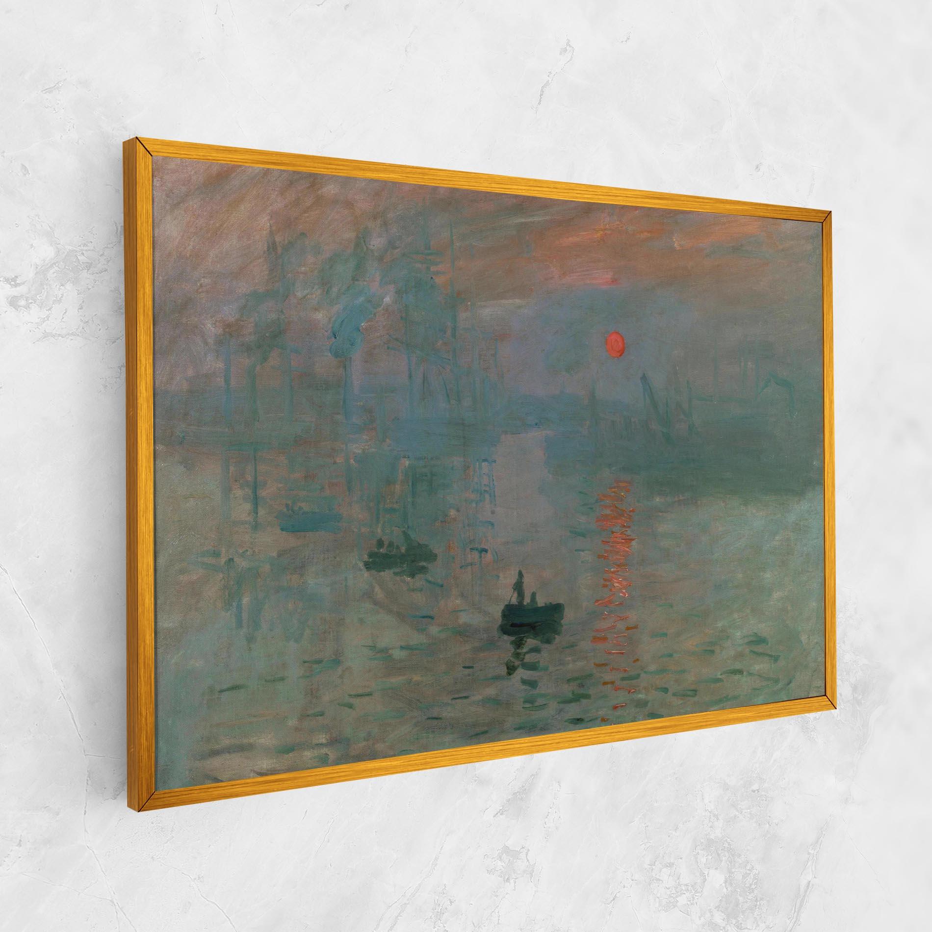 Leinwandbild Monet Sunrise mockup 1