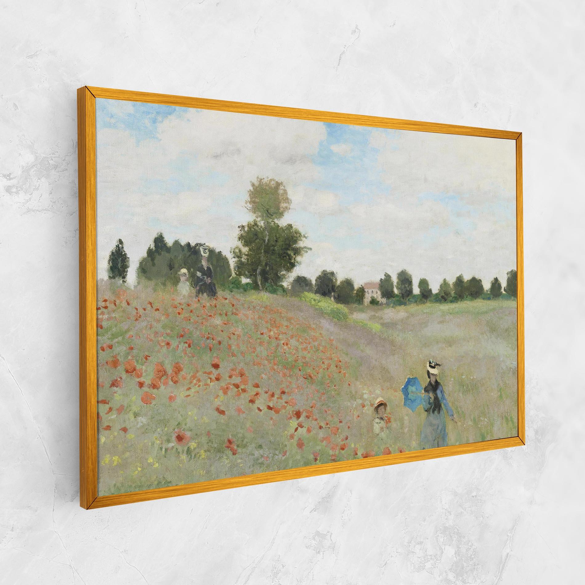 Leinwandbild Poppy Field Near Argenteuil mockup 1