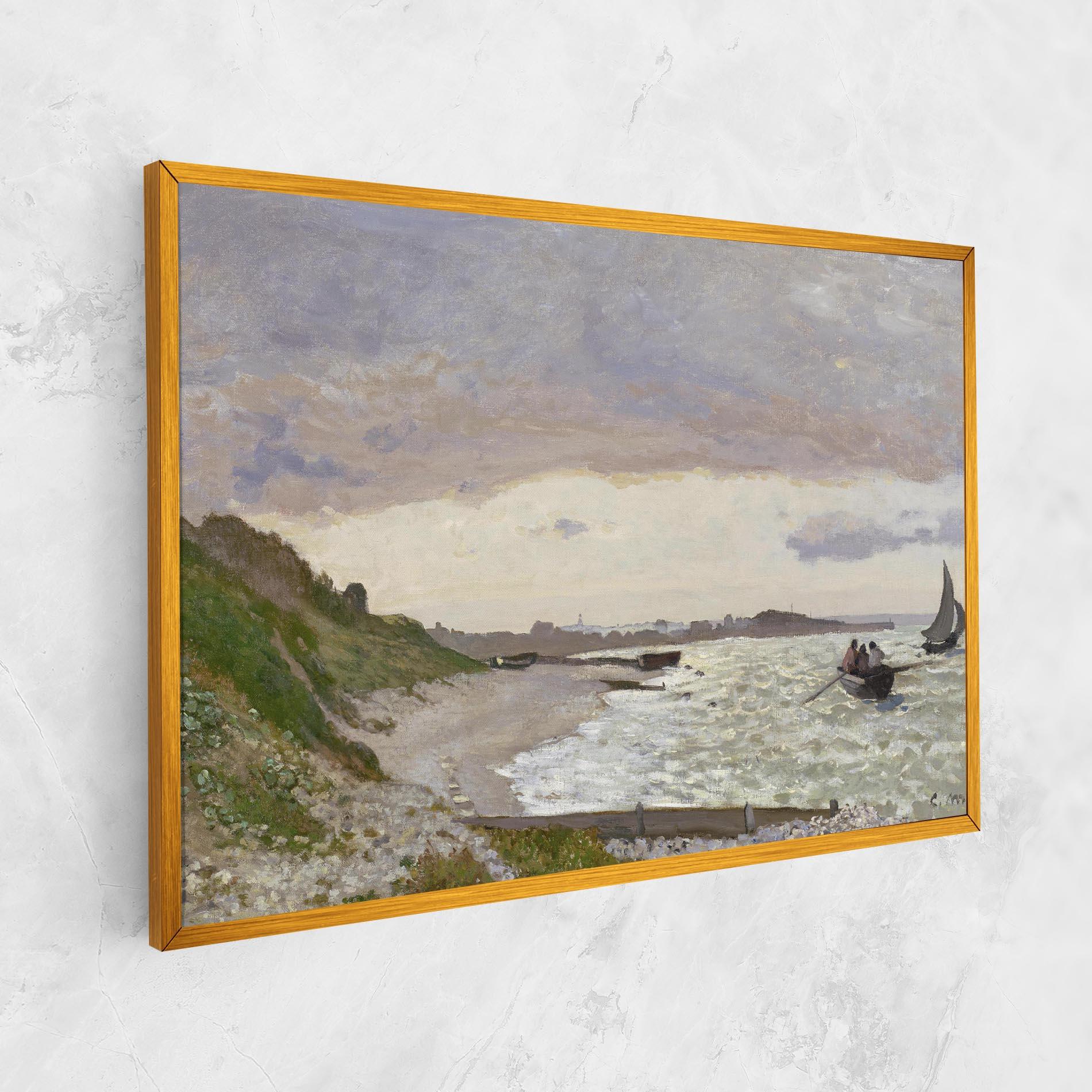 Leinwandbild Seashore At Sainte Adresse mockup 1