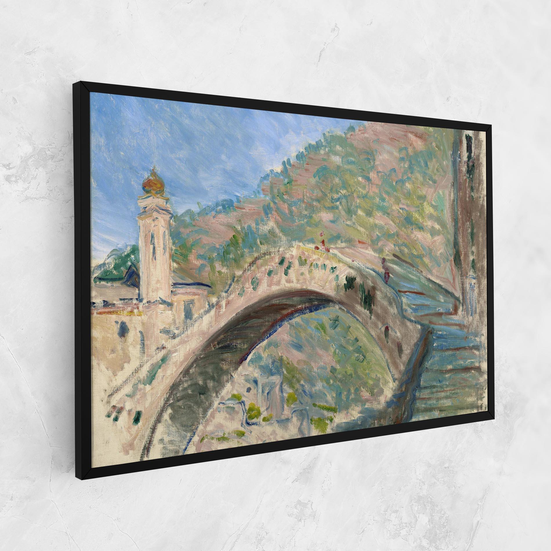 Leinwandbild Bridge At Dolceacqua mockup 1