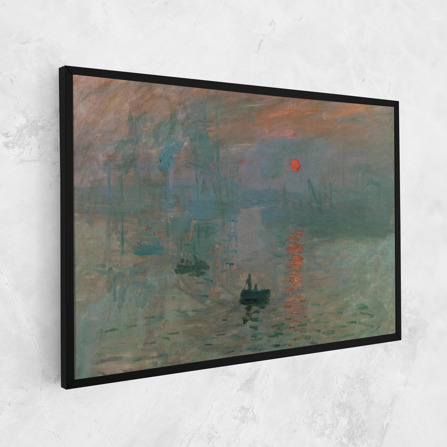 Leinwandbild Monet Sunrise mockup 1