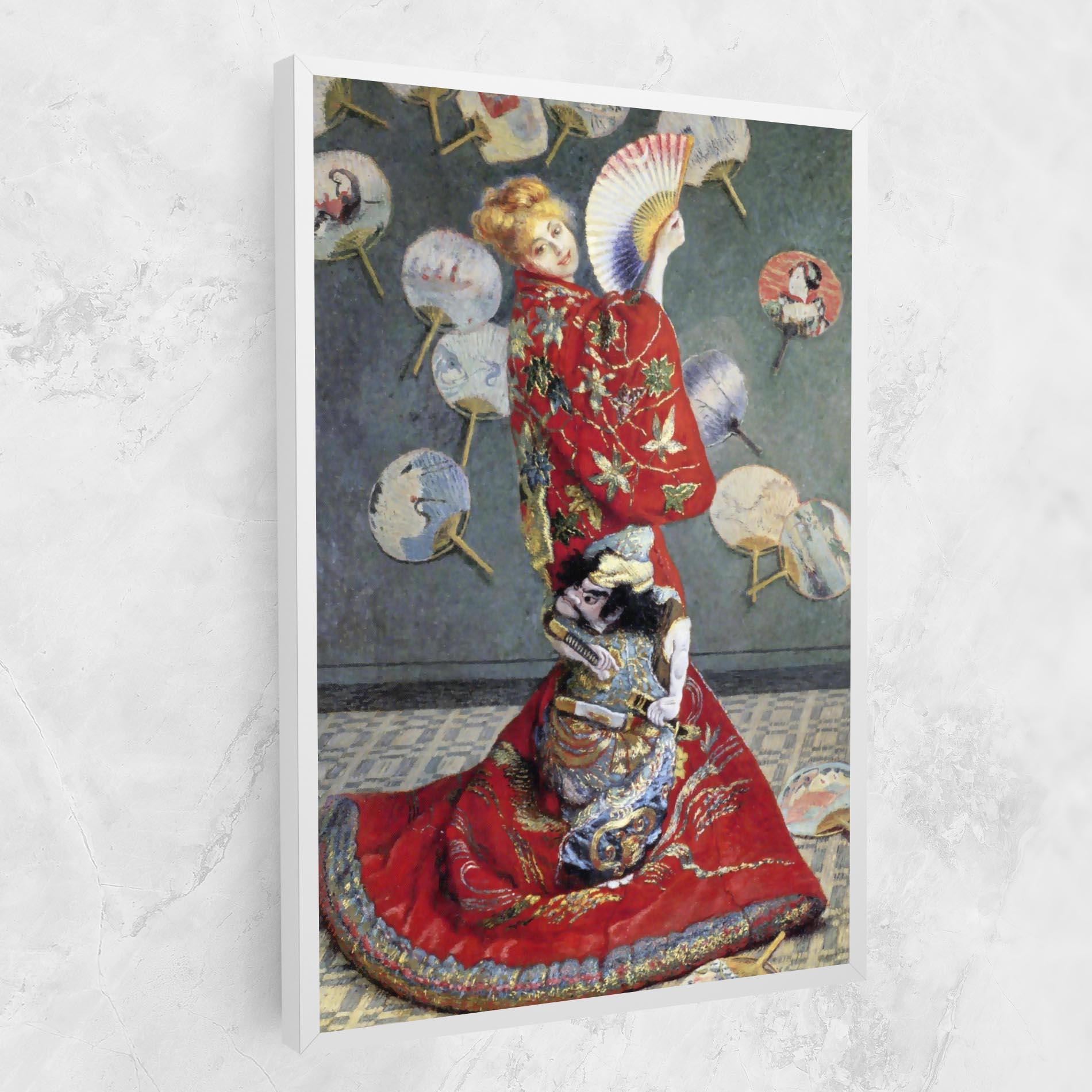 Leinwandbild Camille Monet In Japanese Costume mockup 1
